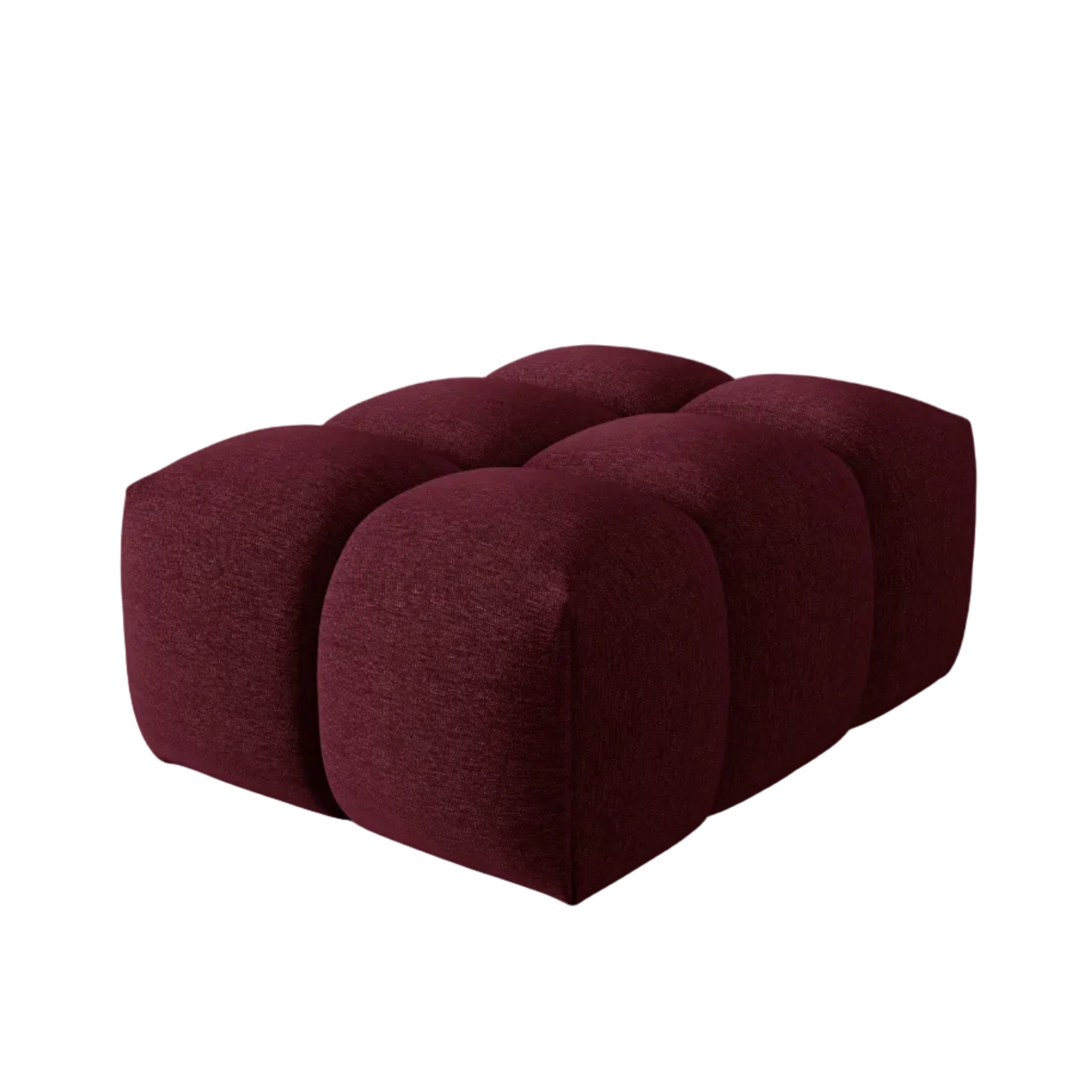VERONA burgundy pouf