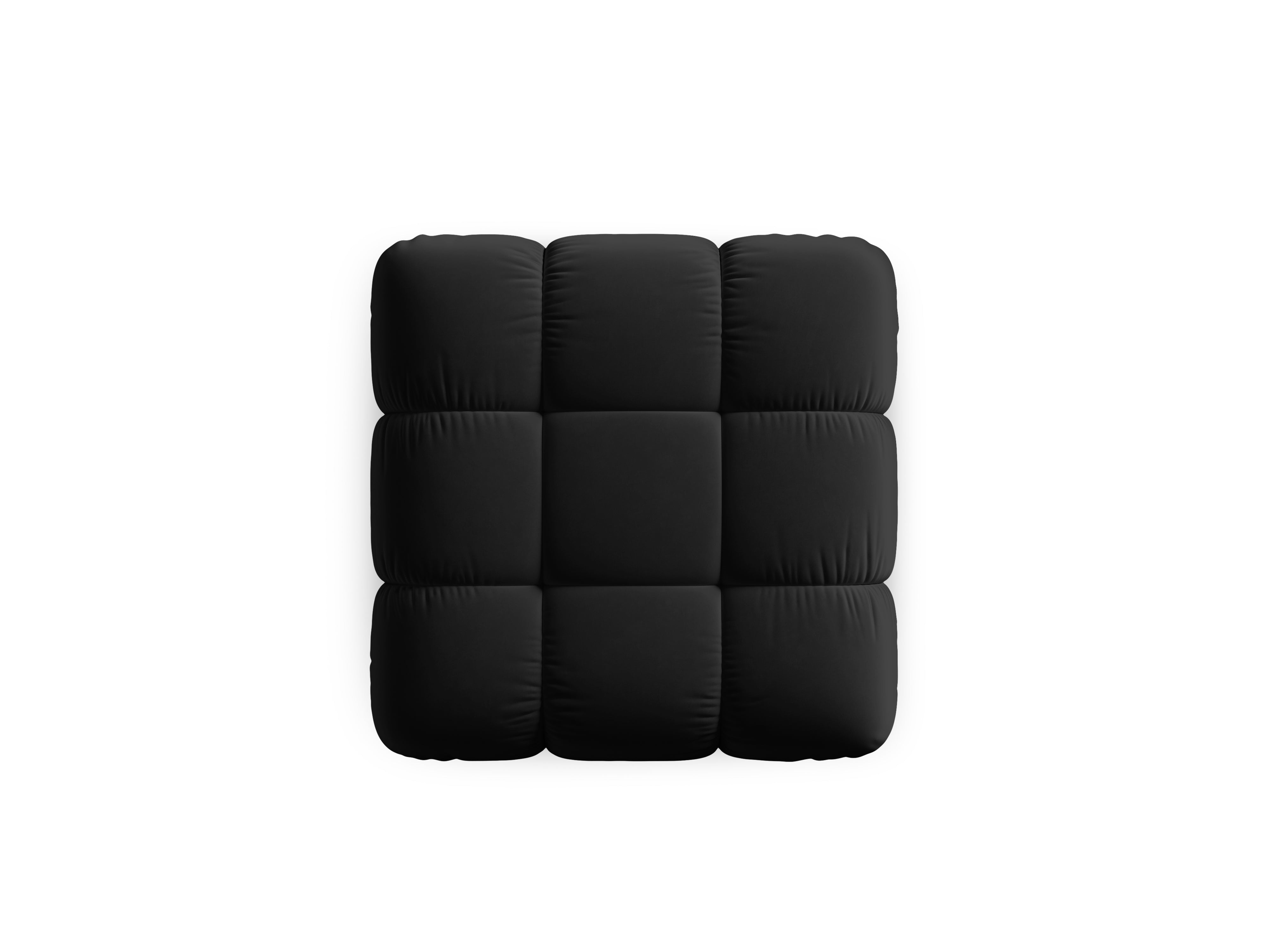 Puf aksamitny CORTINA czarny – Cosmopolitan Design