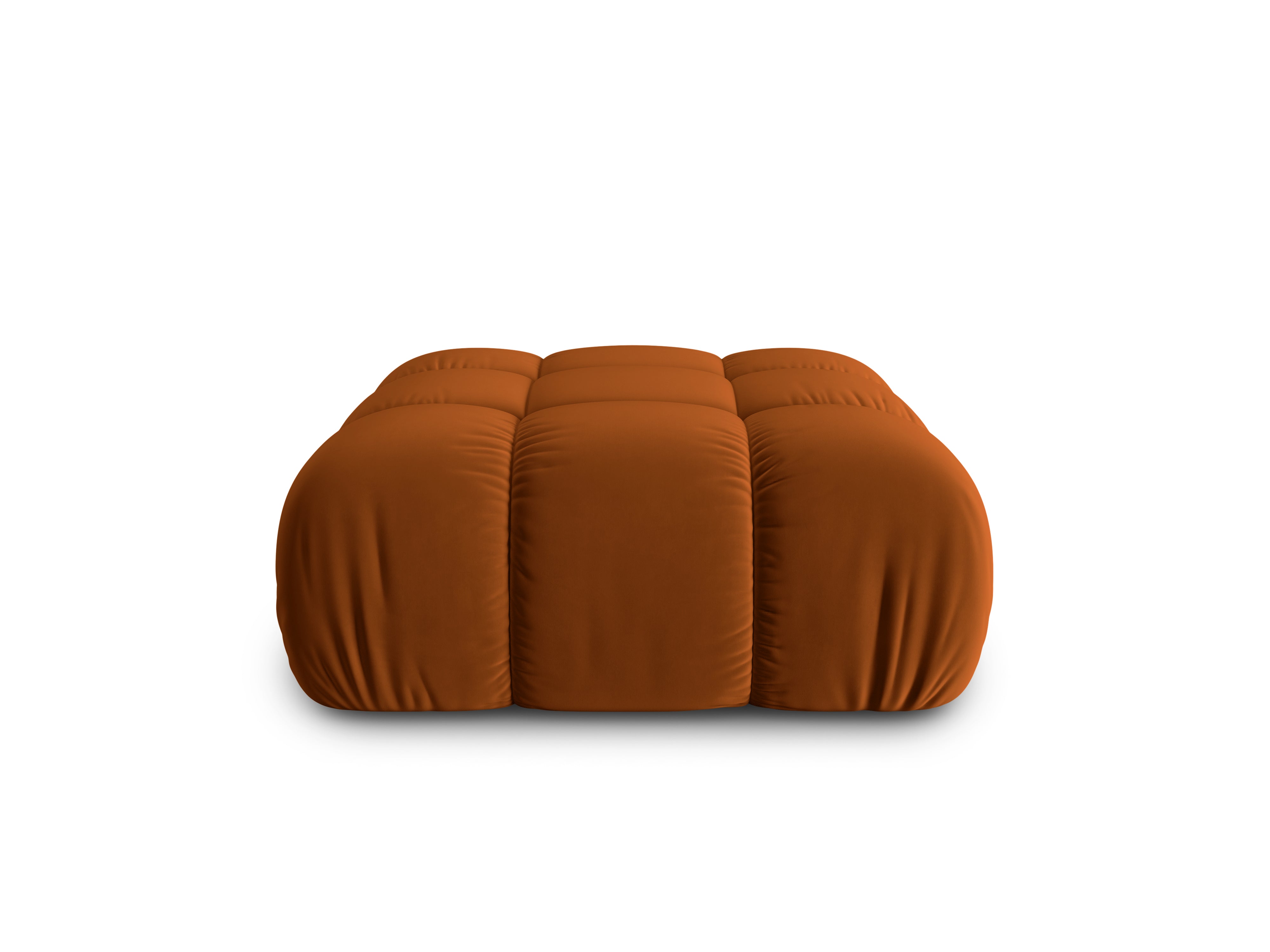 Samt Pouf CORTINA ziegelrot
