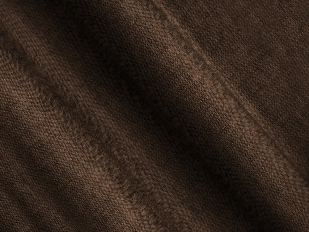 Right-facing U-shaped velvet corner sofa LORETTO chocolate