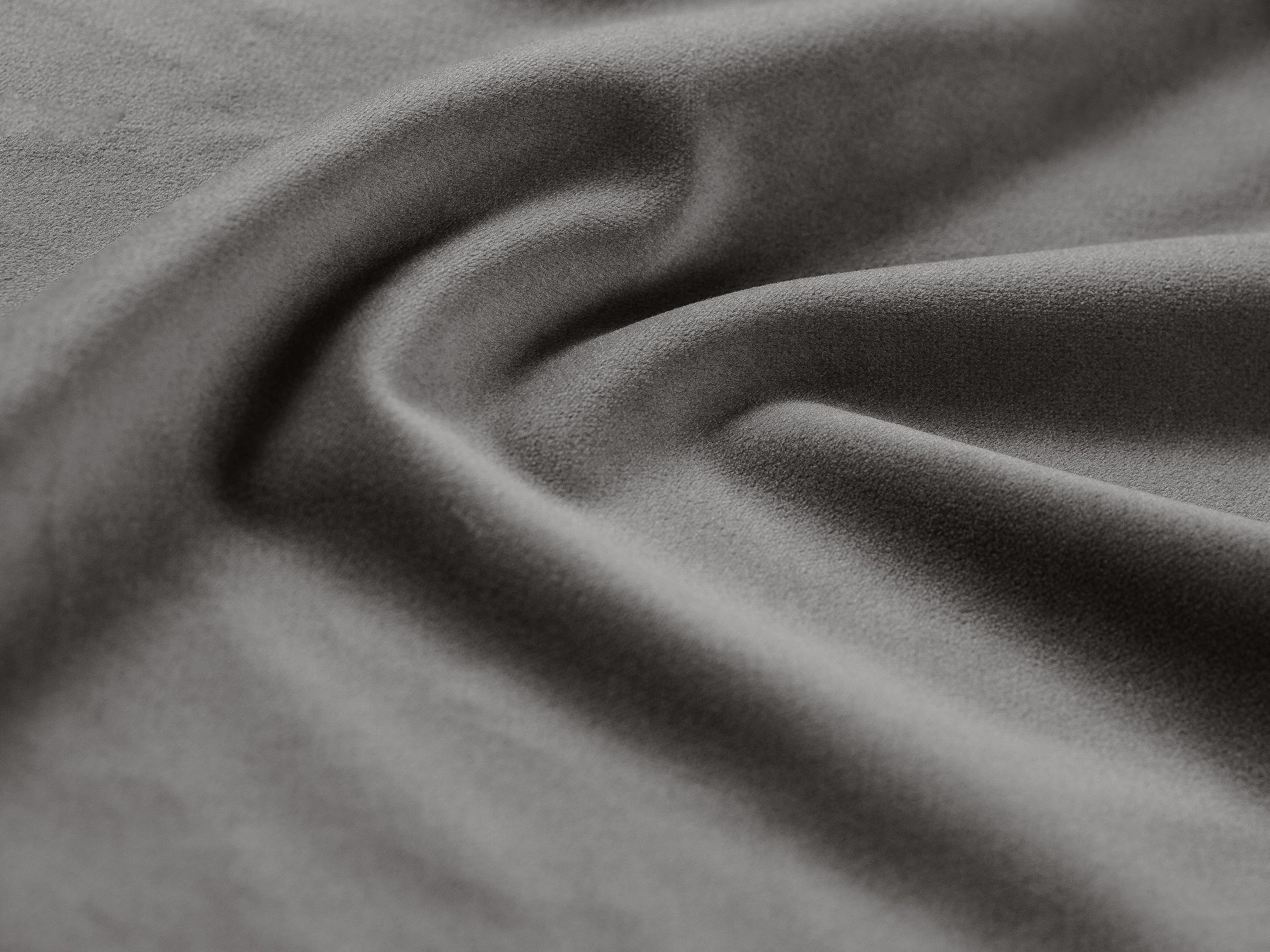 Sofa panoramiczna aksamitna 6-osobowa CHICAGO szary do salonu – Cosmopolitan Design