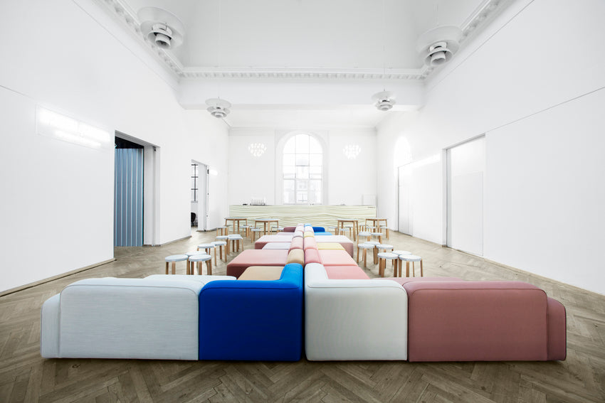 Seilmodularsofa - links -Hand offenes Element