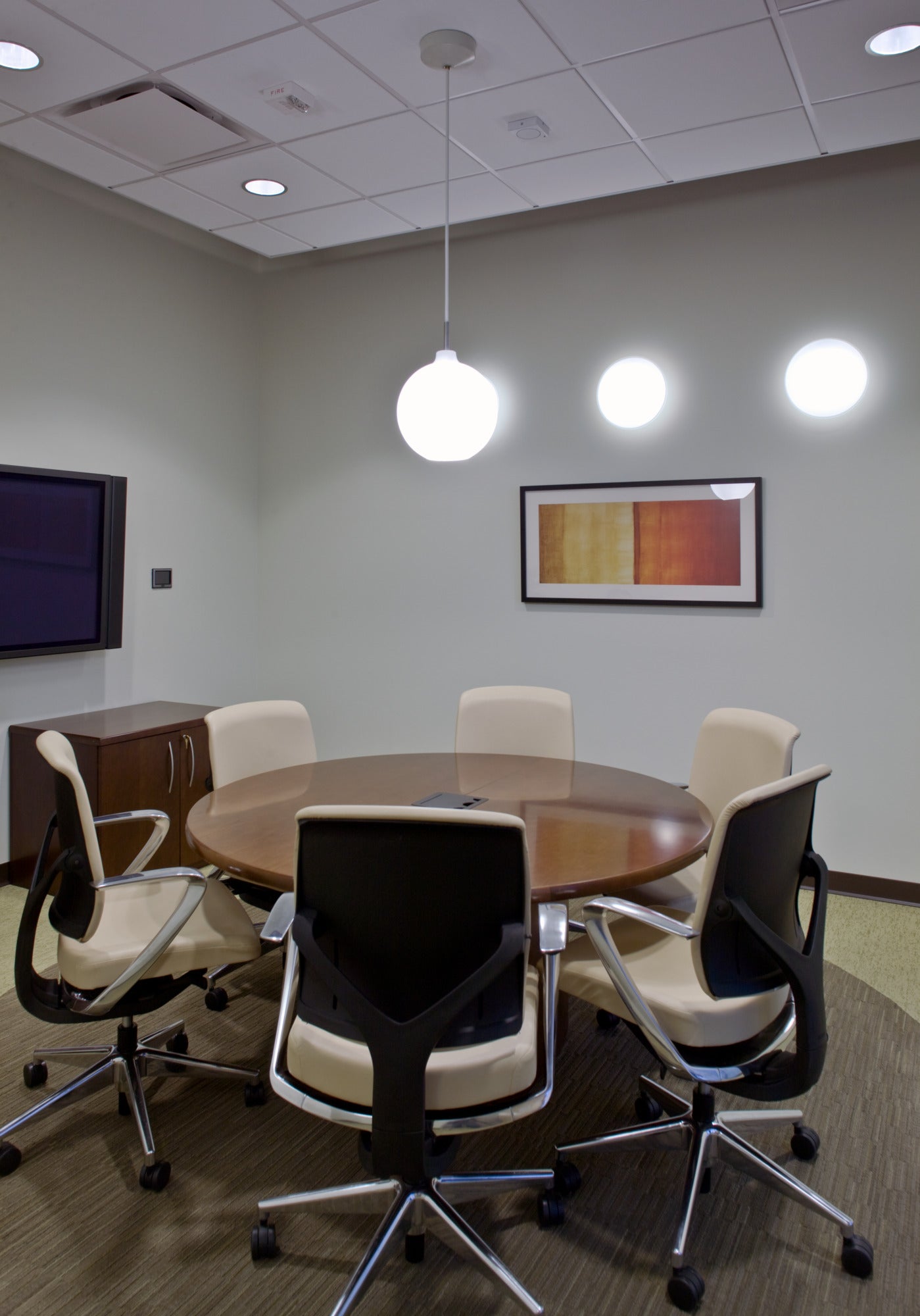 Hanglamp WOHLERT wit glas