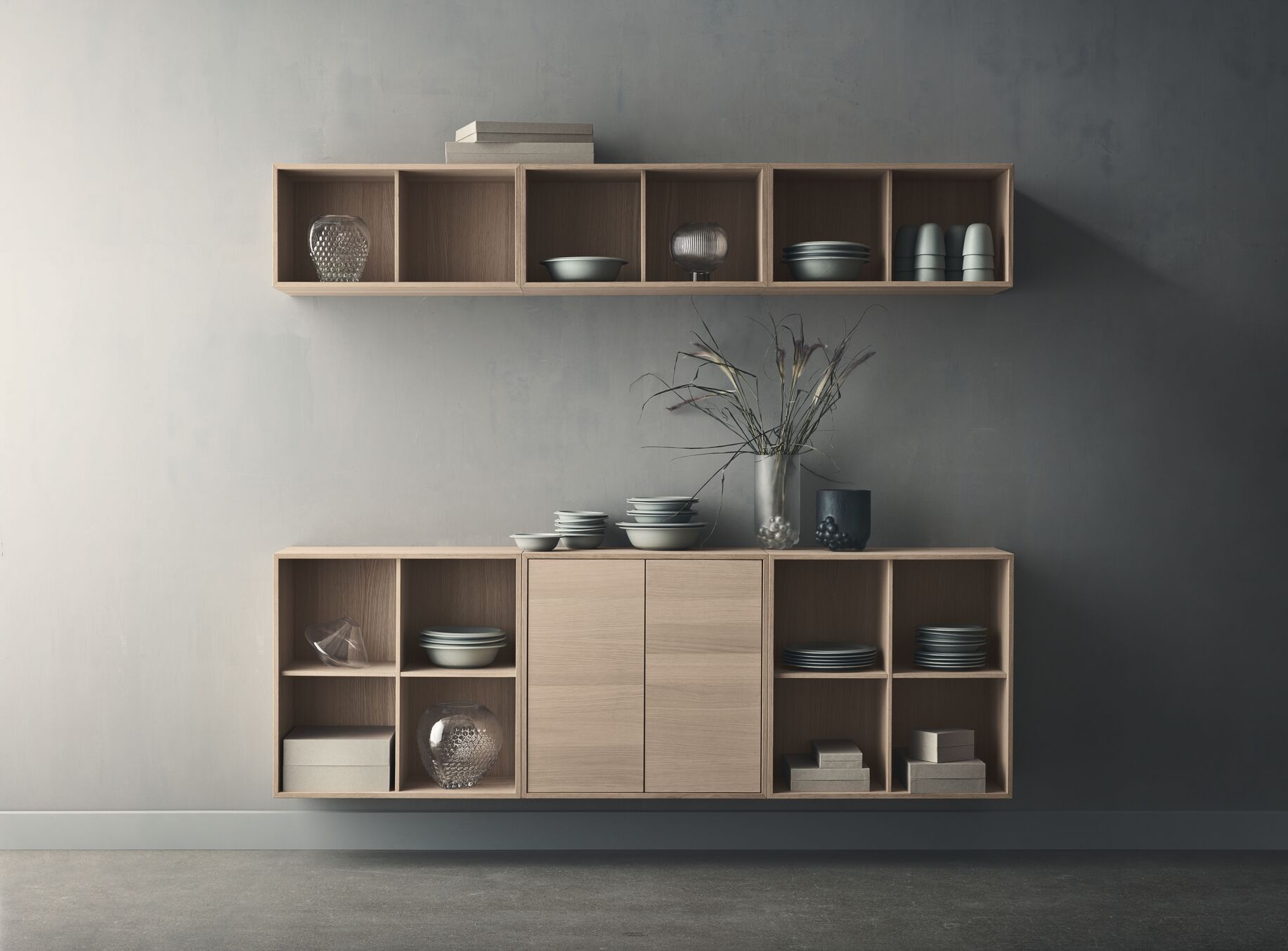 Plank CASE - enkele module lichte eikenfineer