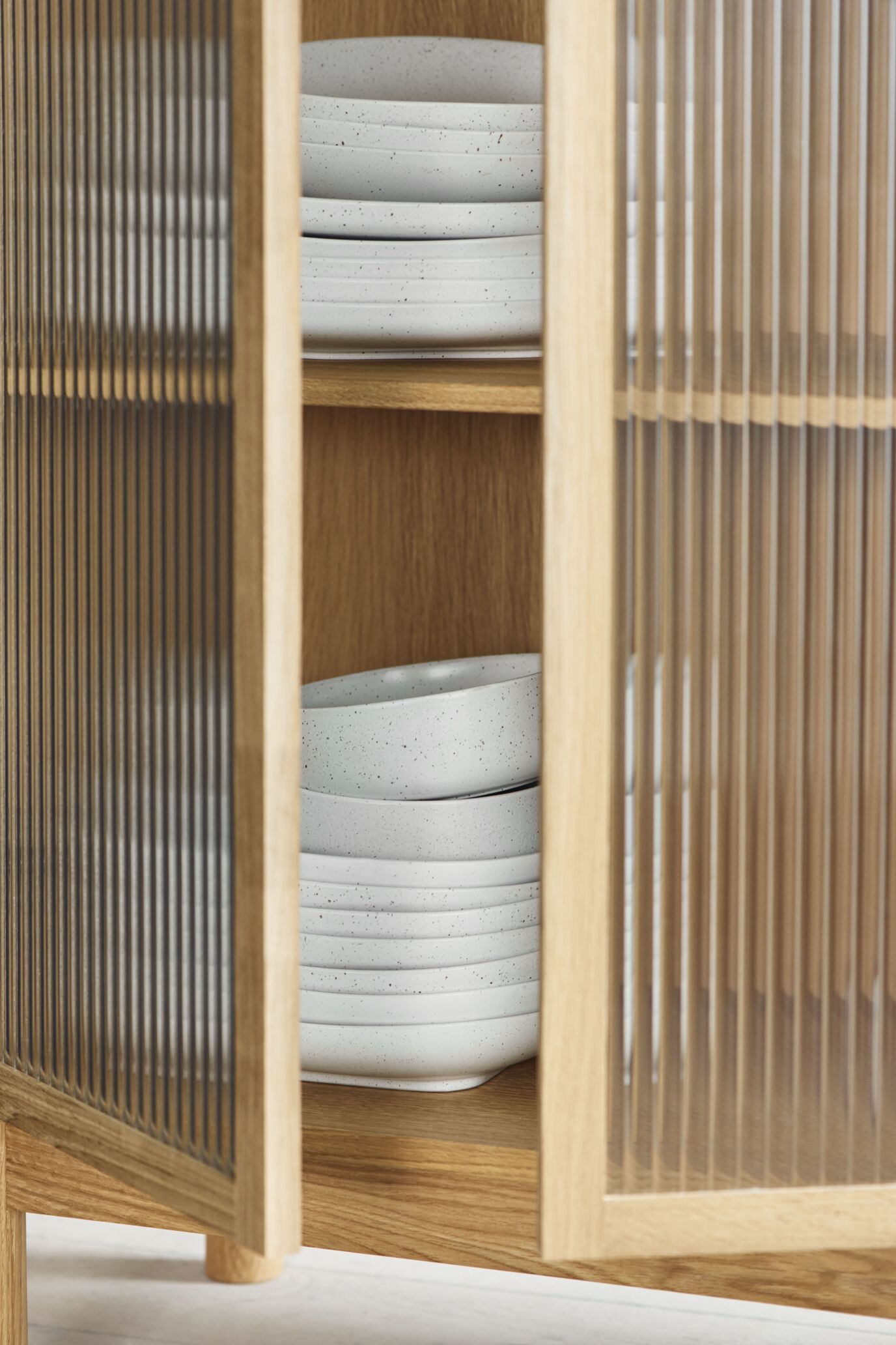 CASE kast - enkele module gebleekt eikenfineer