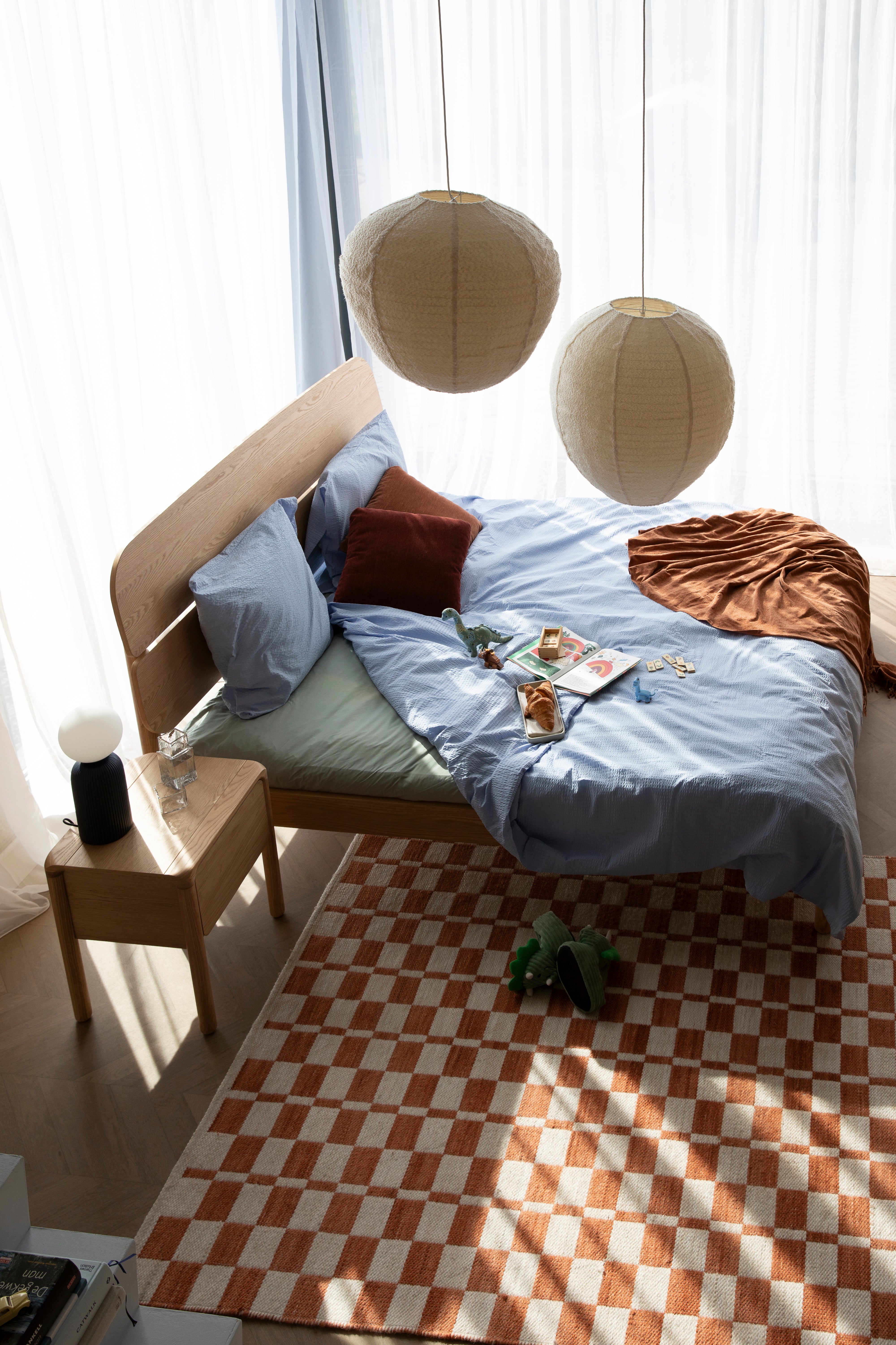 Hanglamp COCOON crème bouclé