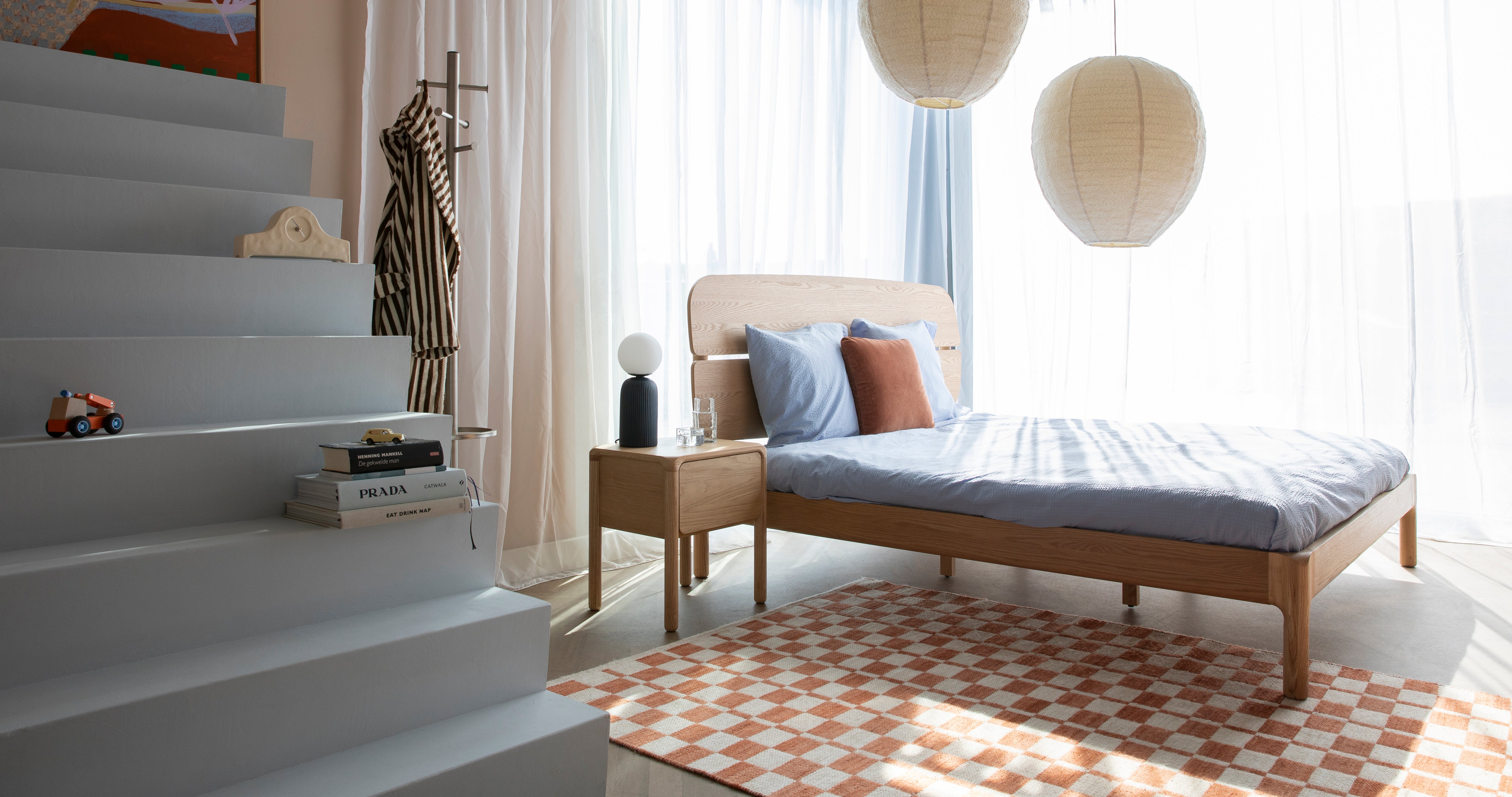 Hanglamp COCOON crème bouclé