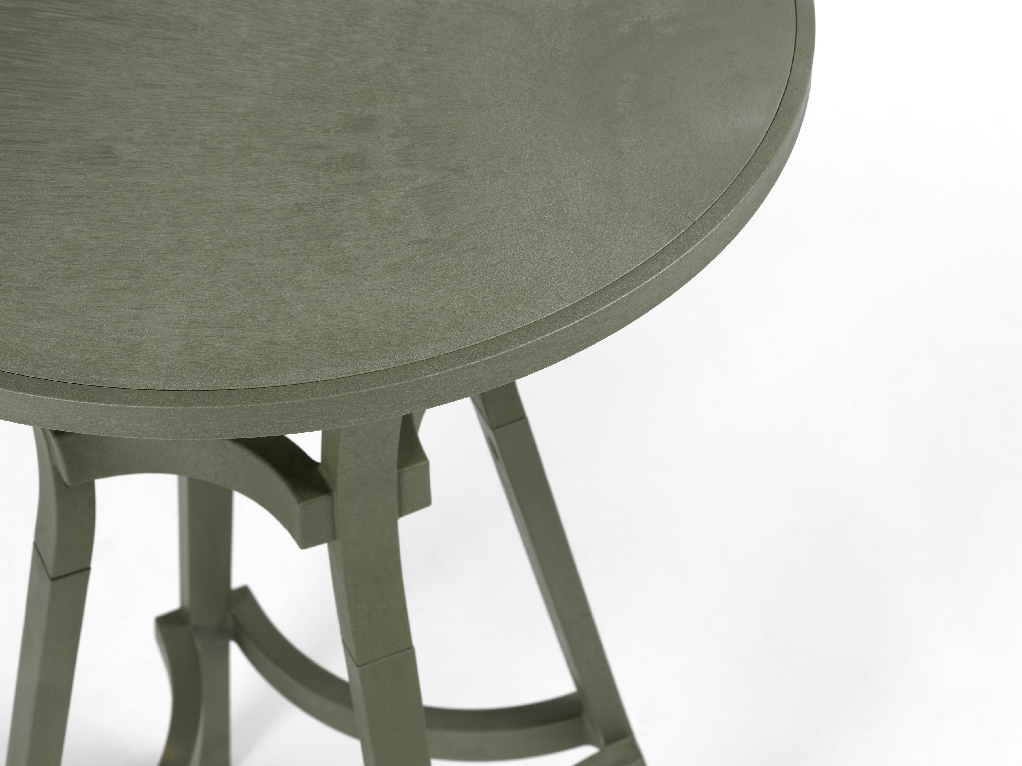 Runder Außenstisch COMBO grün