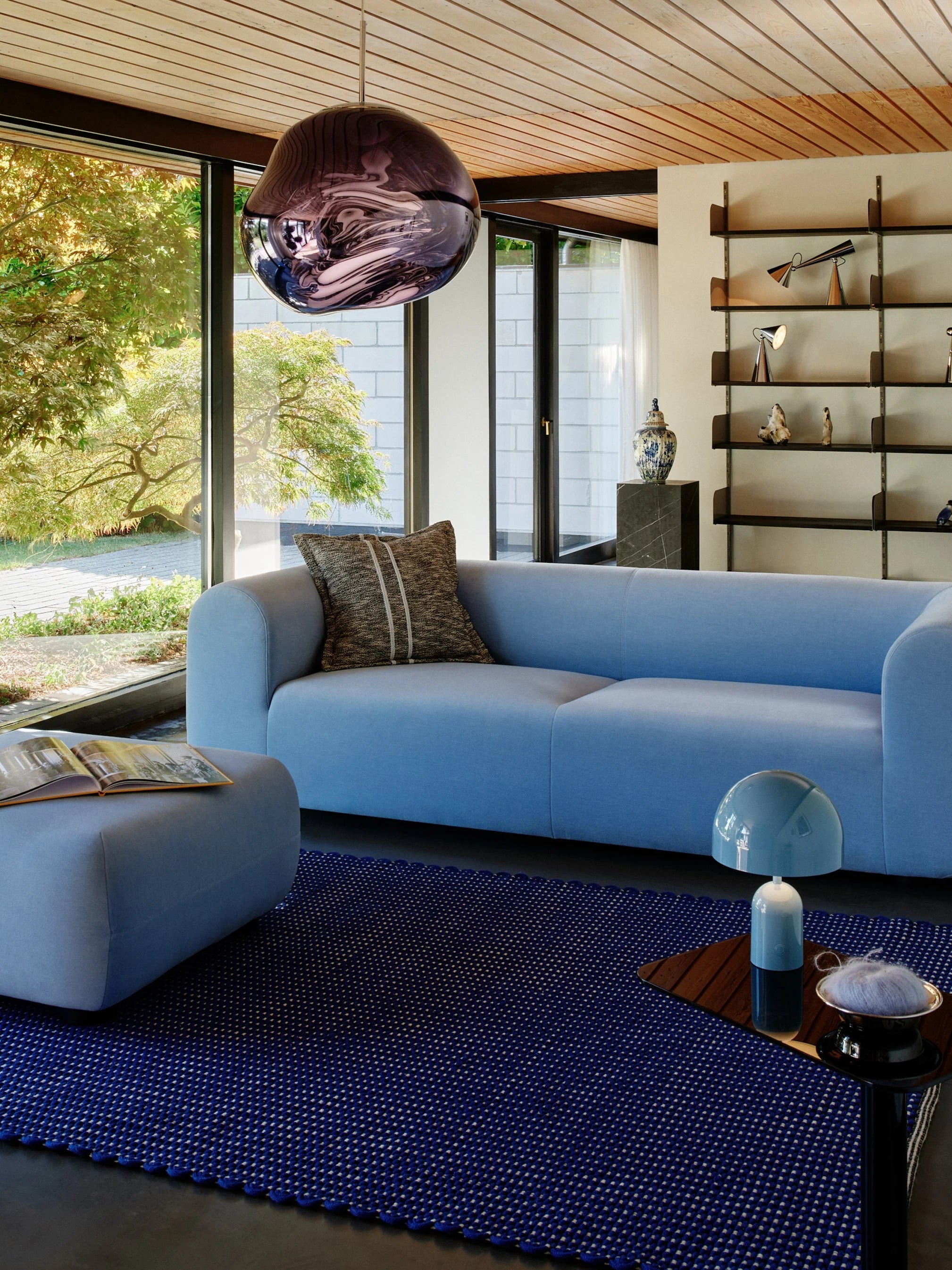 Buitenkleed CORD blauw