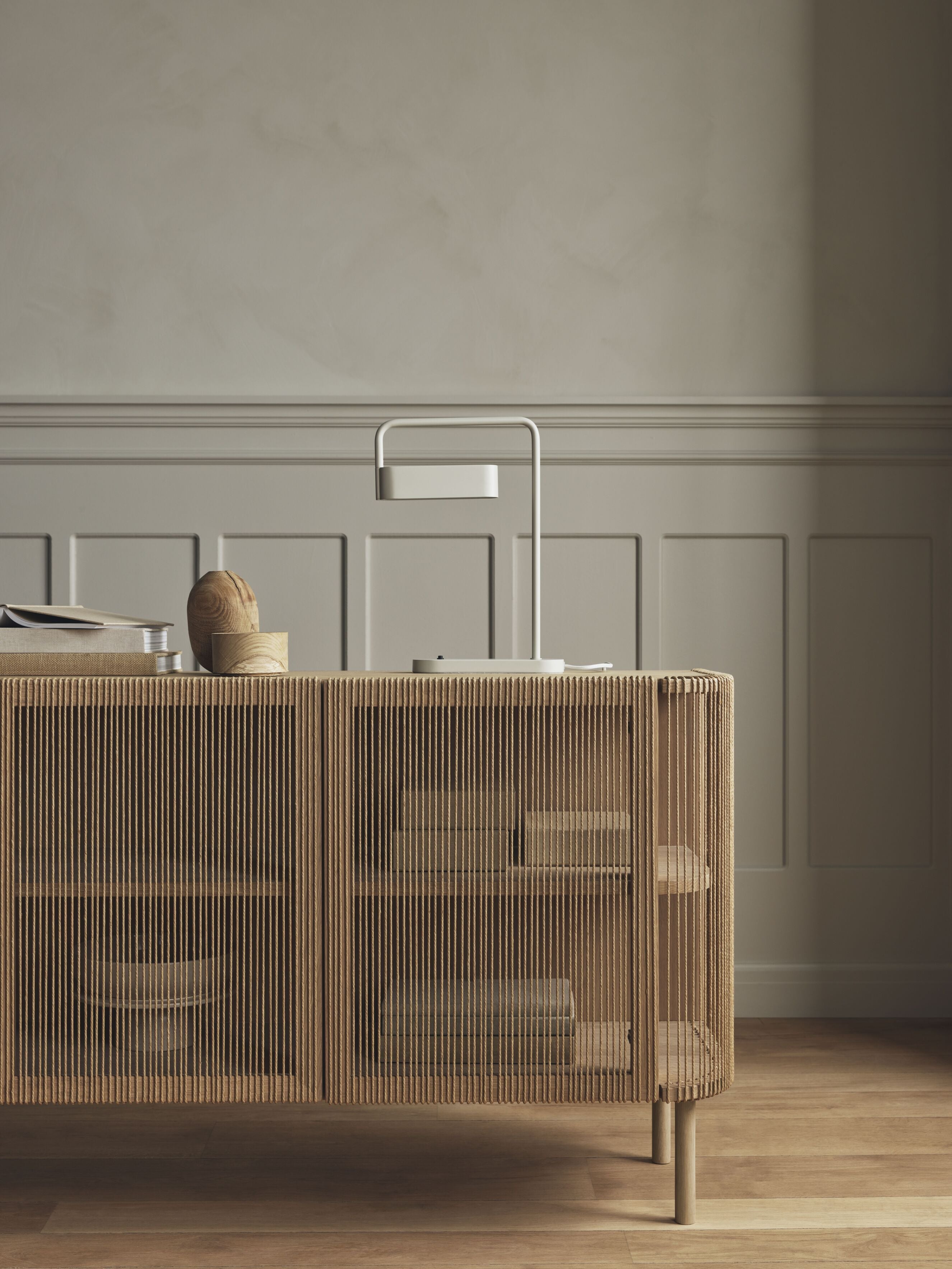 Cord sideboard bleached oak wood