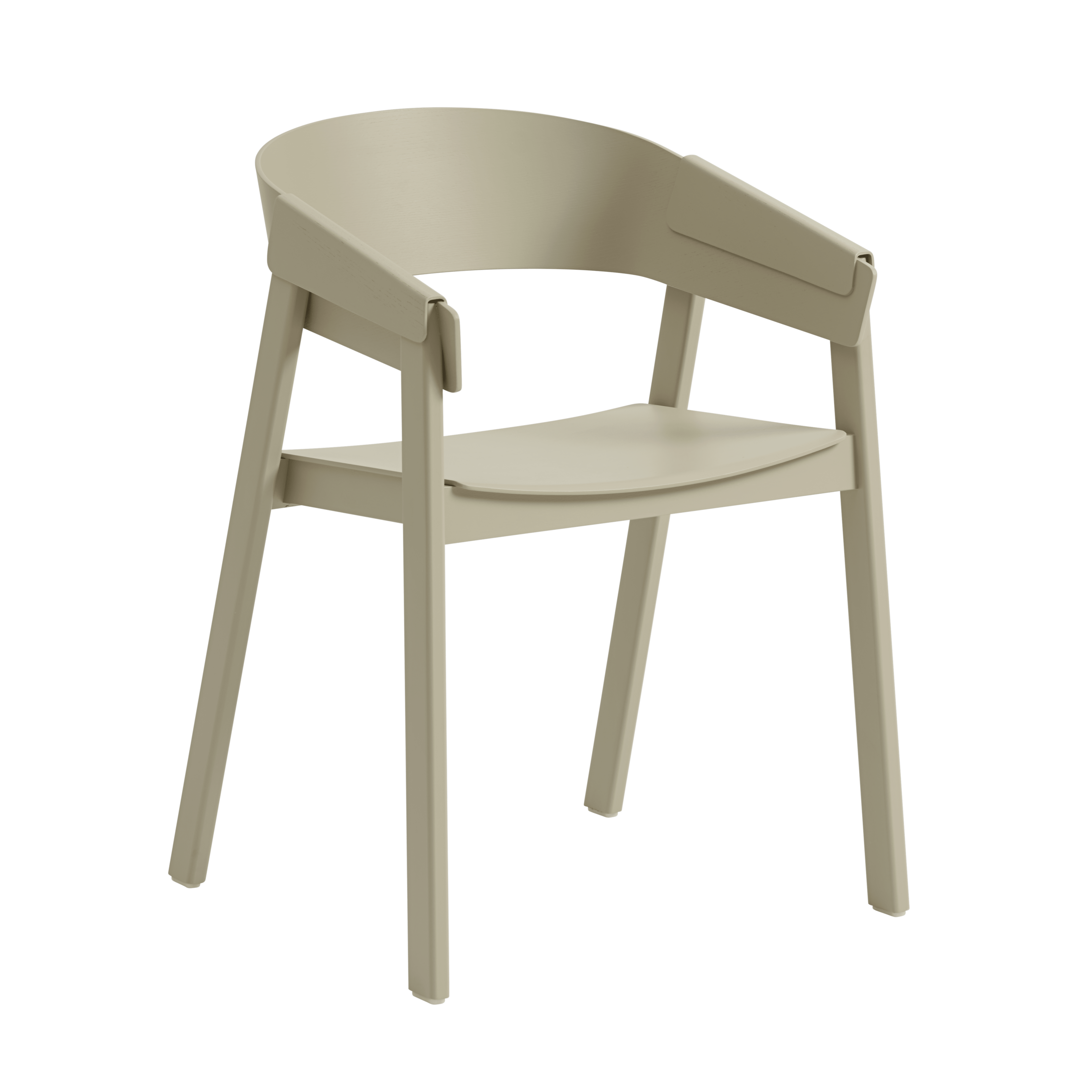 Fauteuil met armleuningen COVER donkerbeige