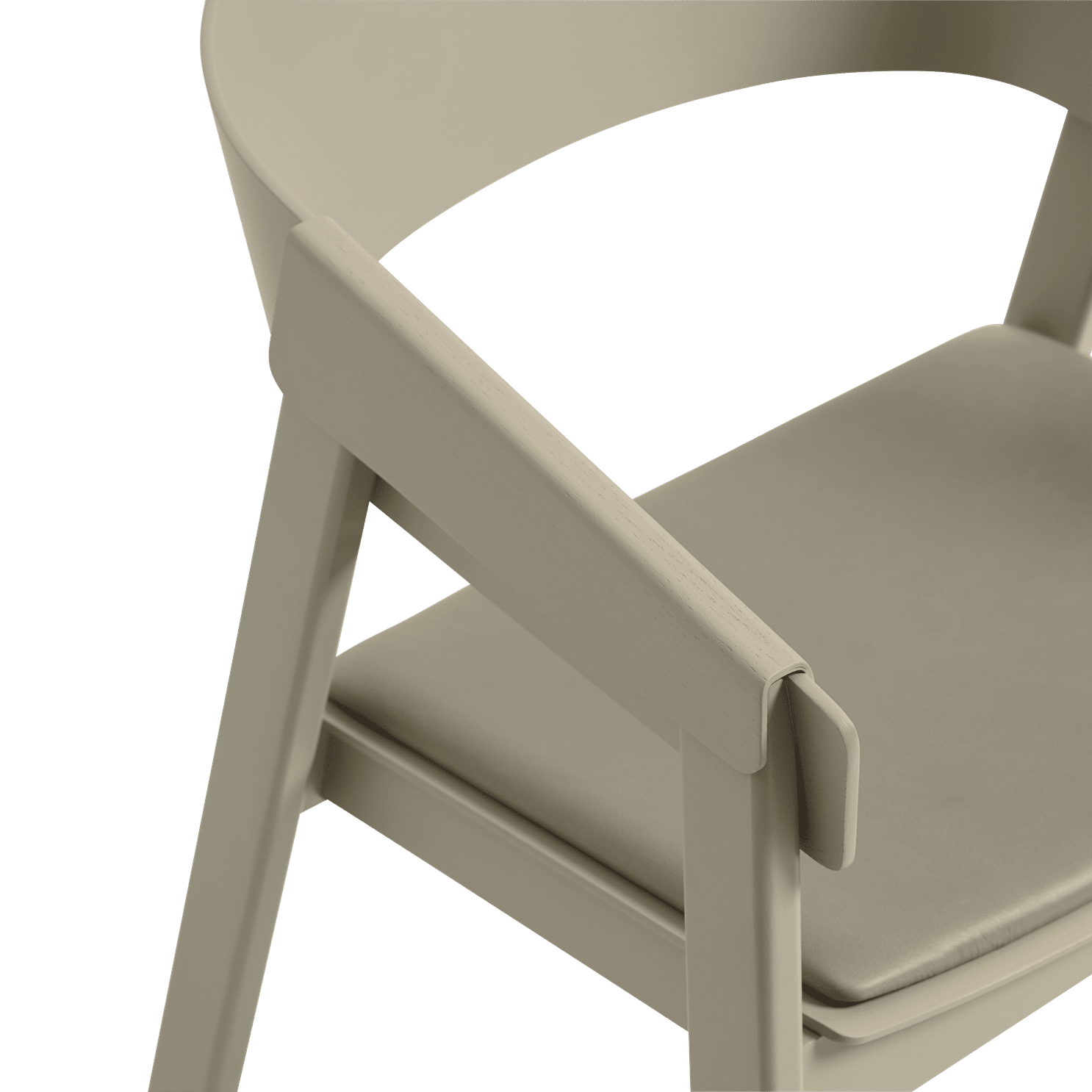 COVER fauteuil met armleuningen, gepersonaliseerd met een donkerbeige basis
