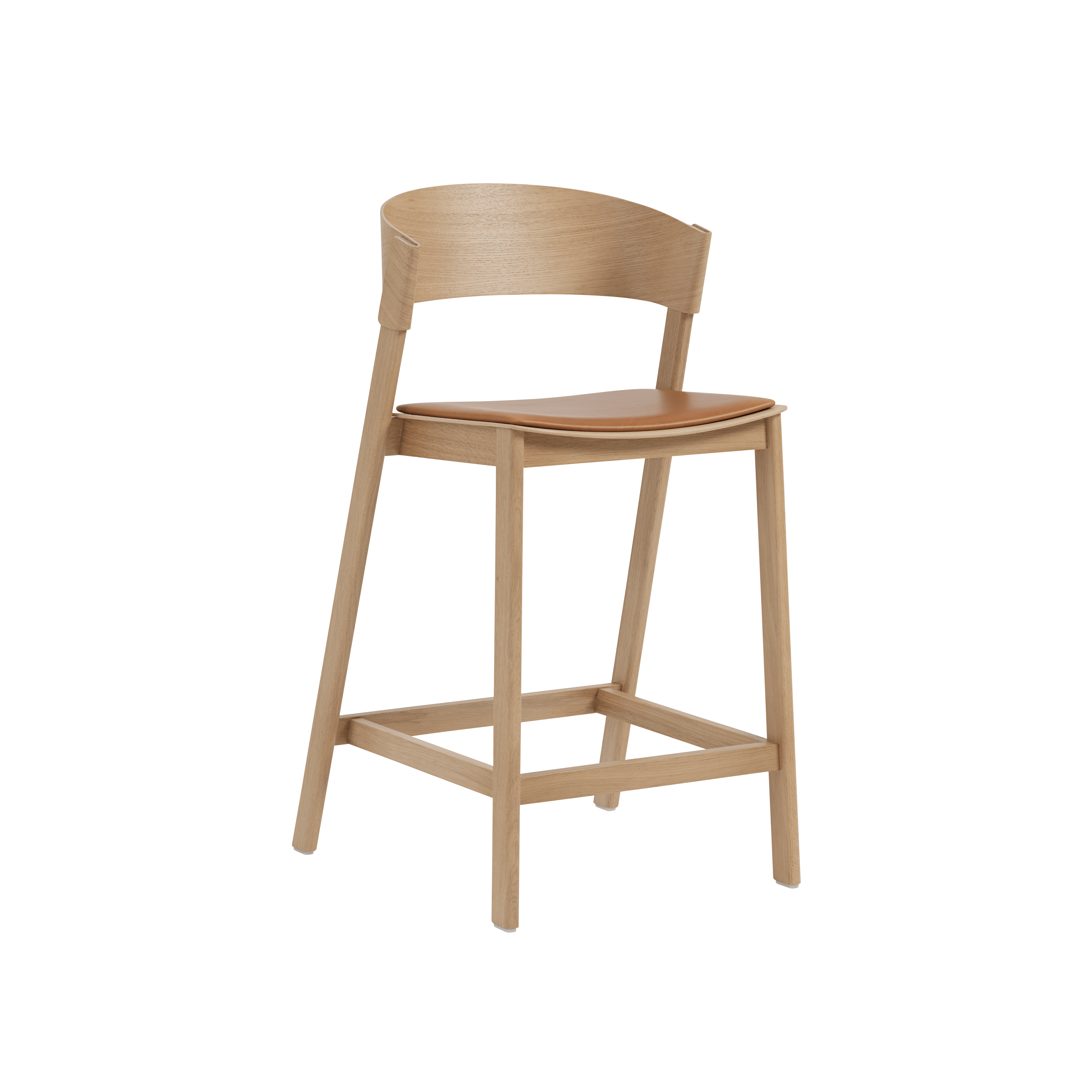 COVER Customizable Bar Stool with Oak Base