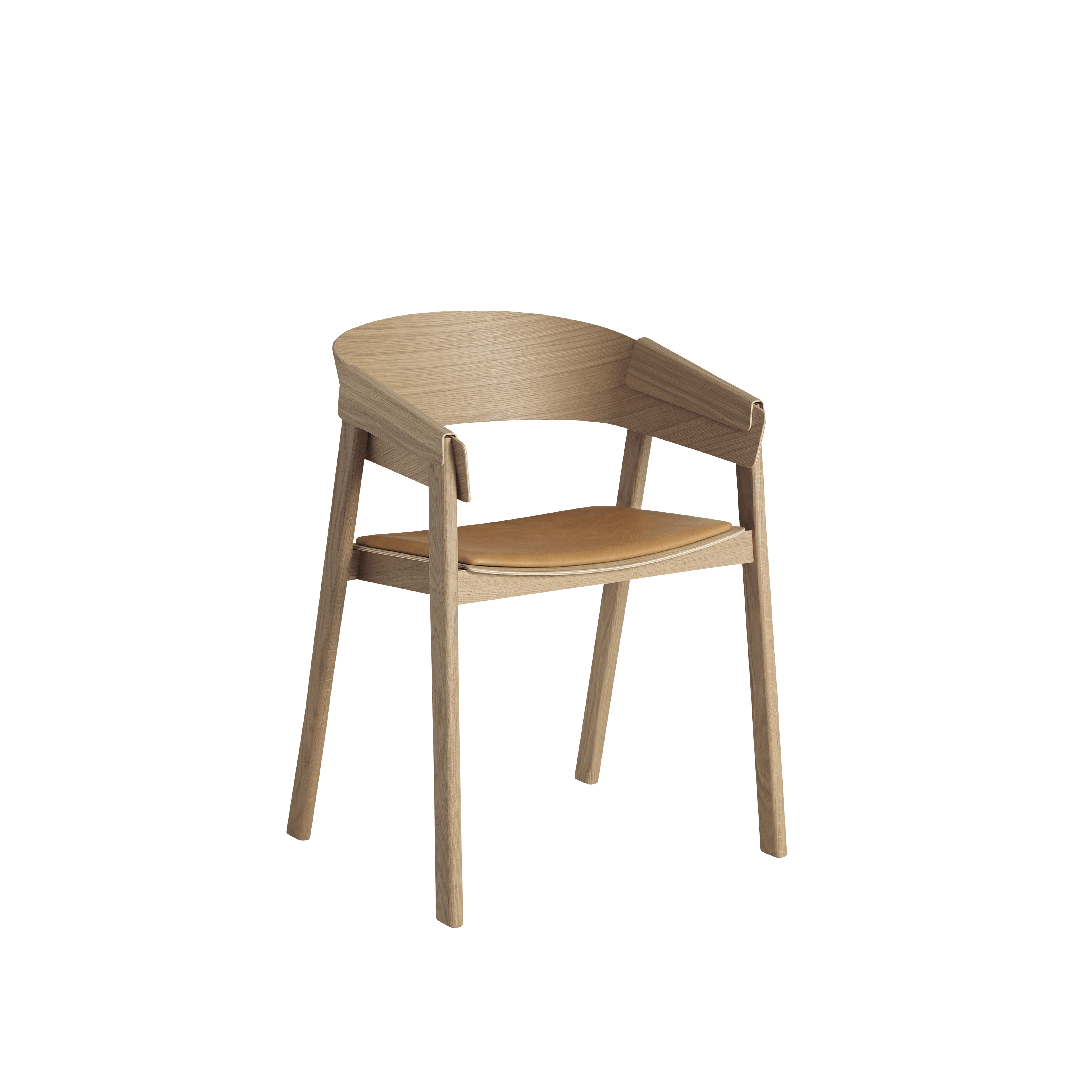 COVER Armchair with Oak Base - Customizable