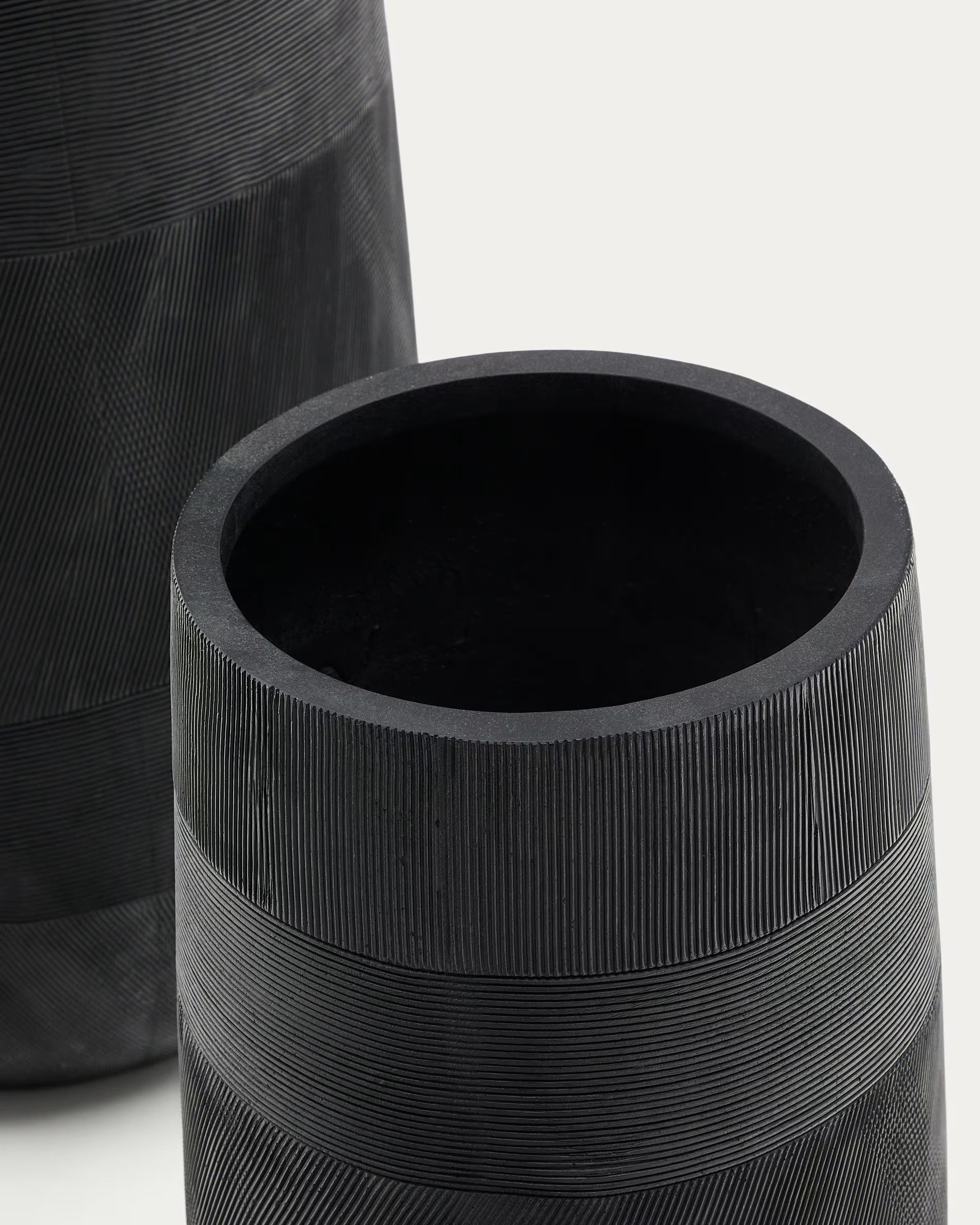 Zwarte TIVAL bloempotten set