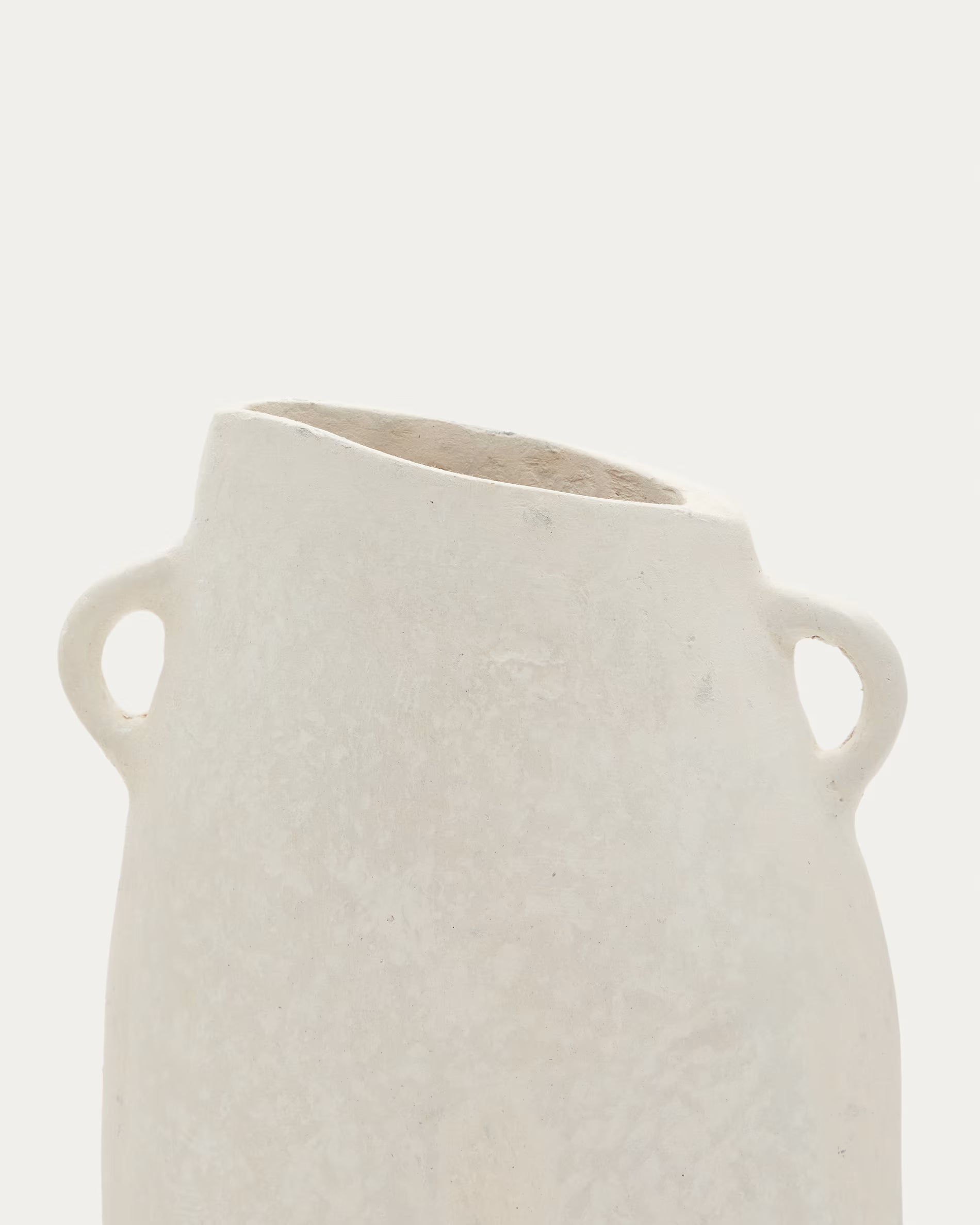 Wazon NETI biały papier mâché, marka Kave Home