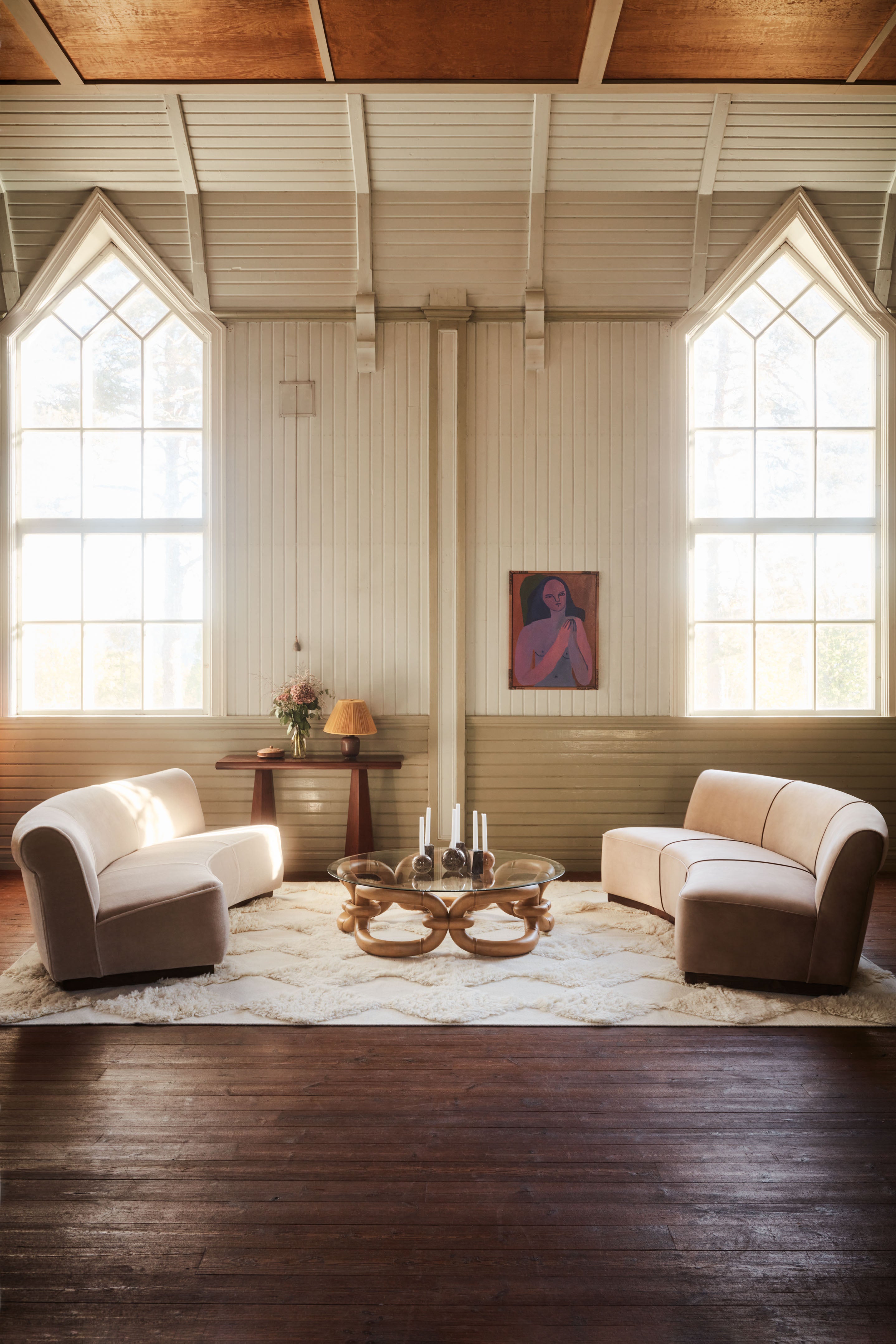 Sofa PARIS beige Samt