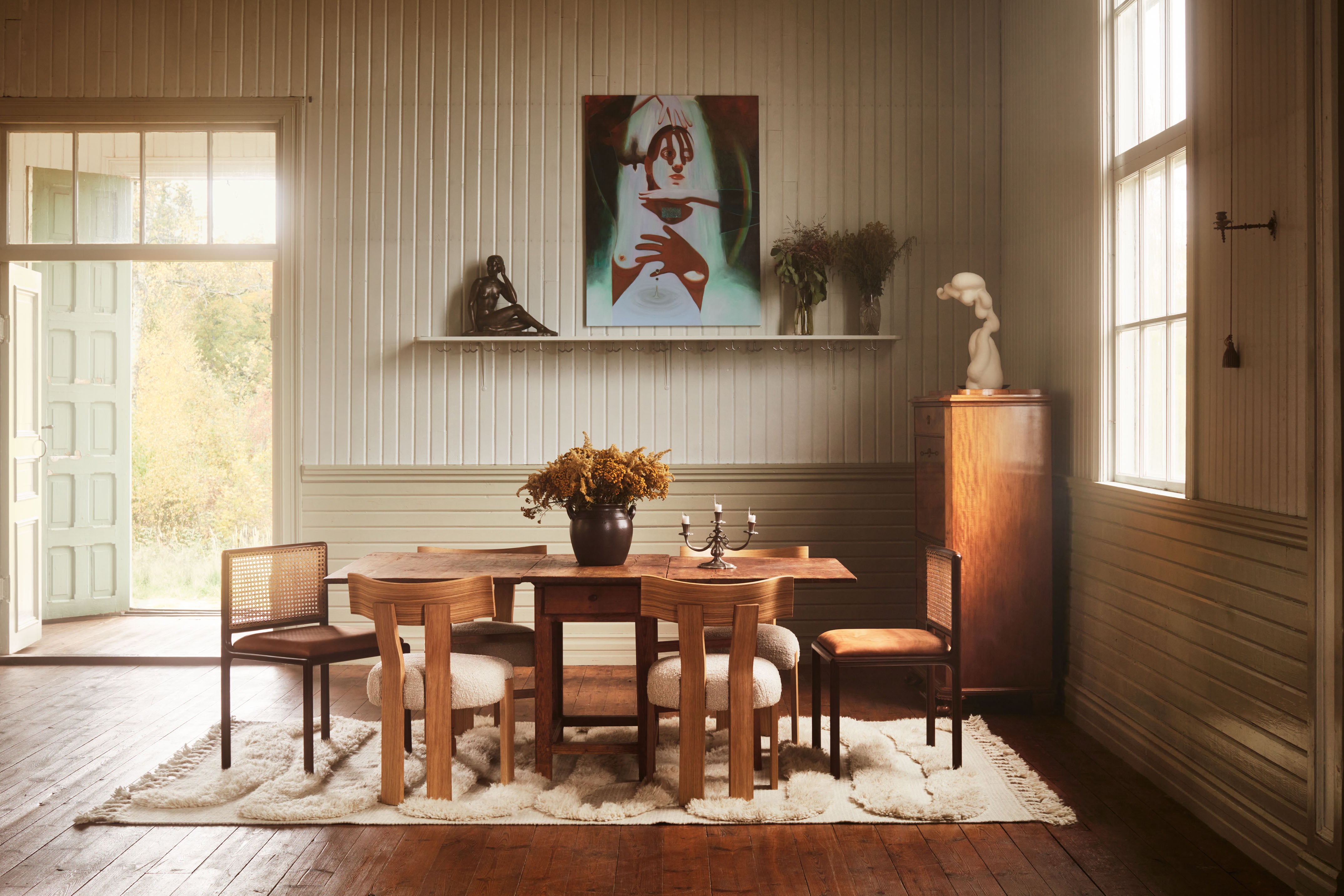 Teppich SNAKE RYA cremefarben