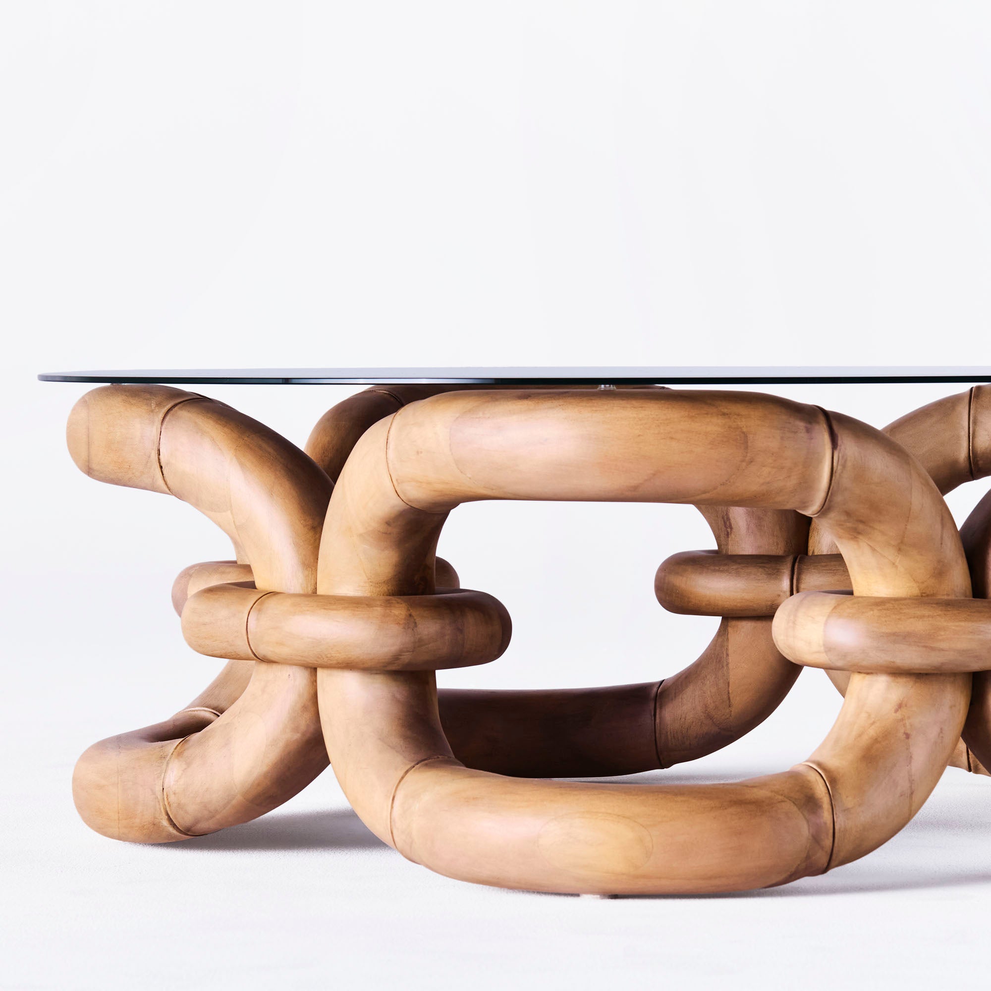 Couchtisch BAMBOO BRACELET aus Buchenholz