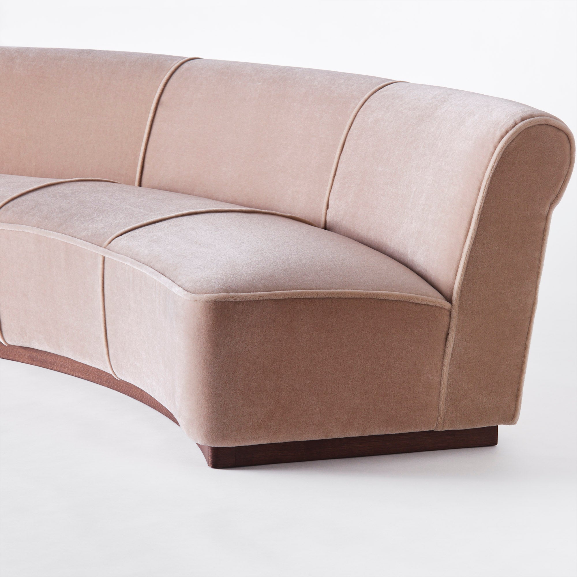 Sofa PARIS beige Samt