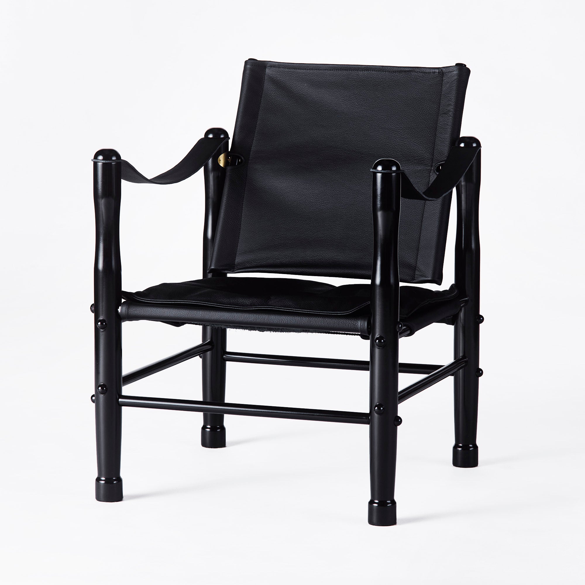 SAFARI armchair black leather