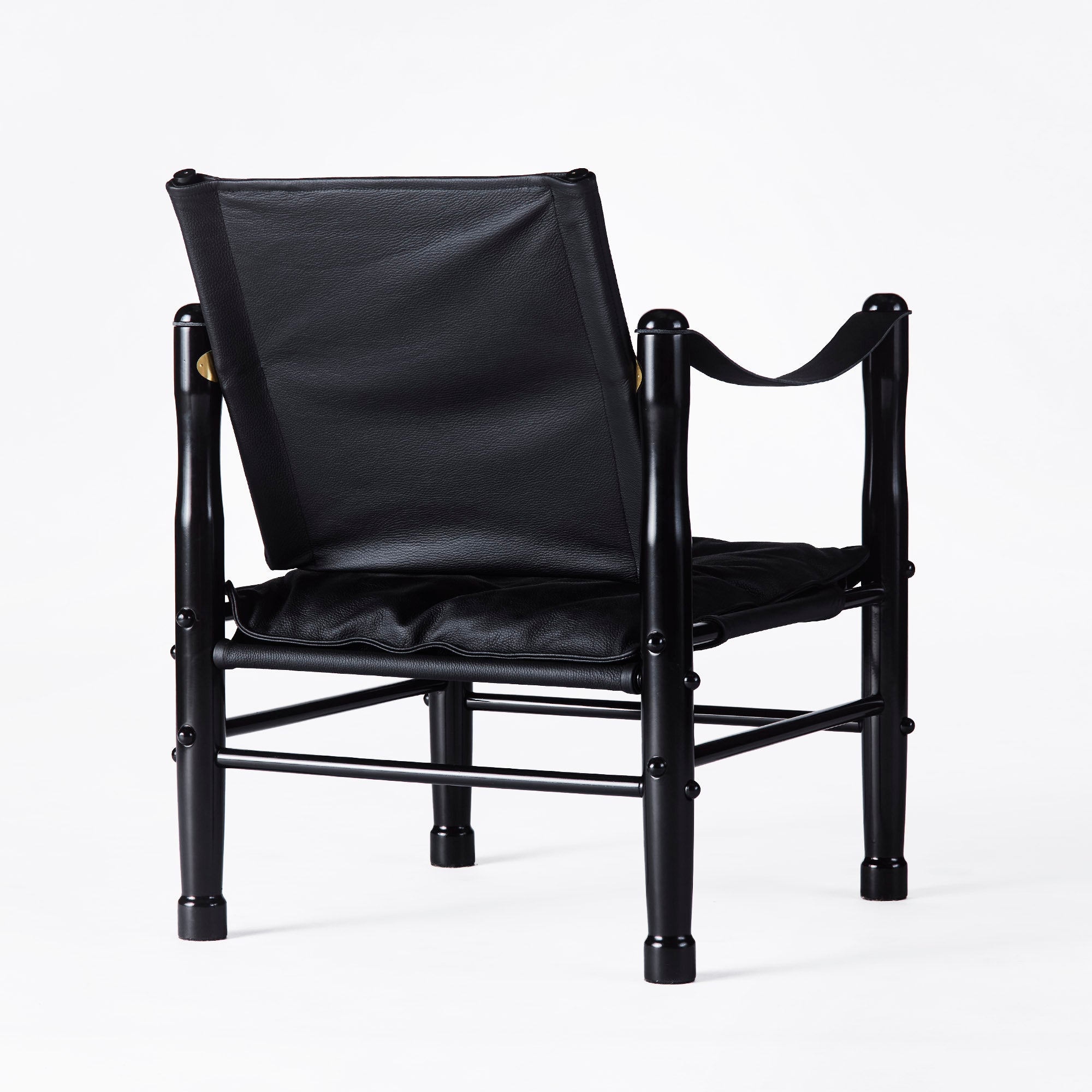 SAFARI armchair black leather