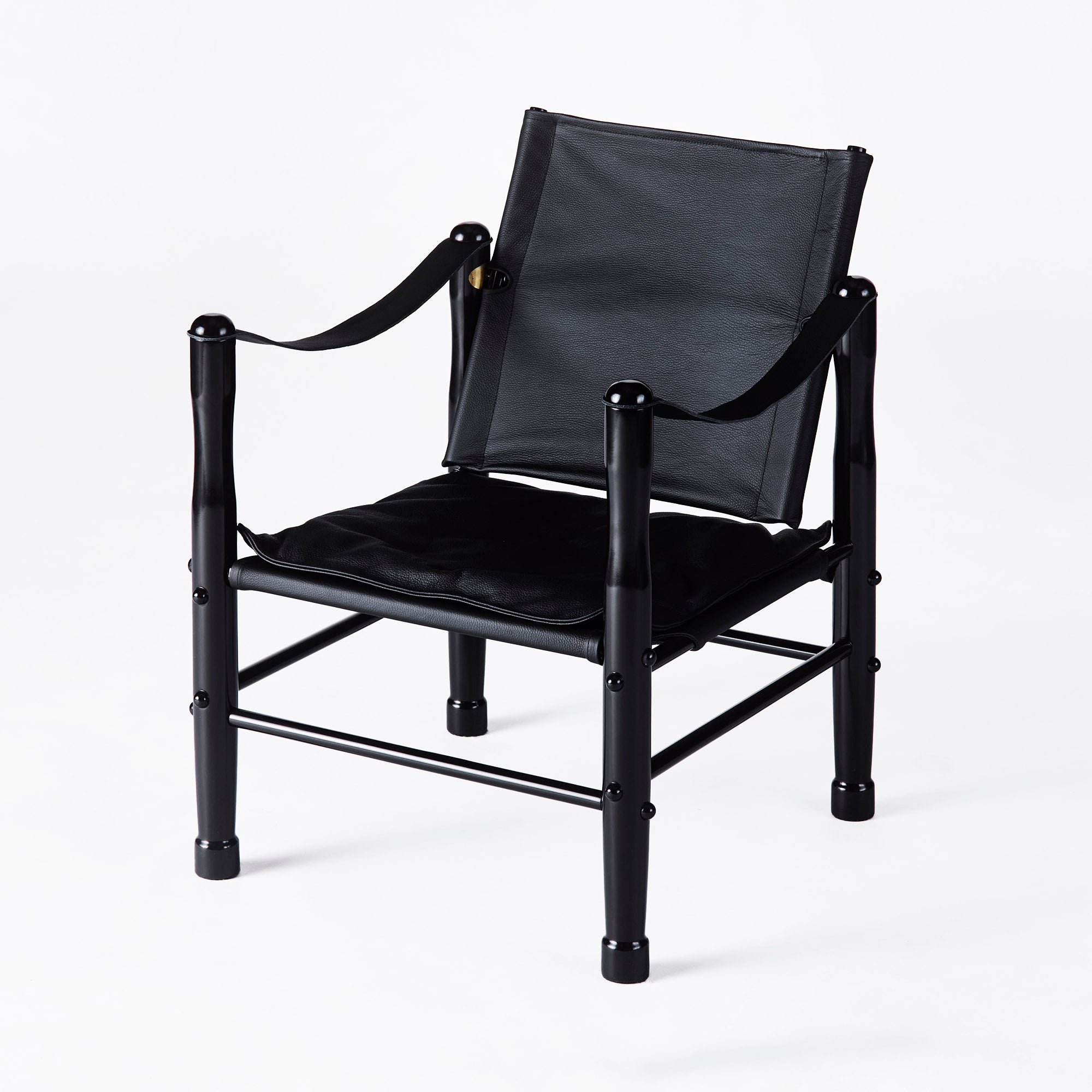 SAFARI armchair black leather