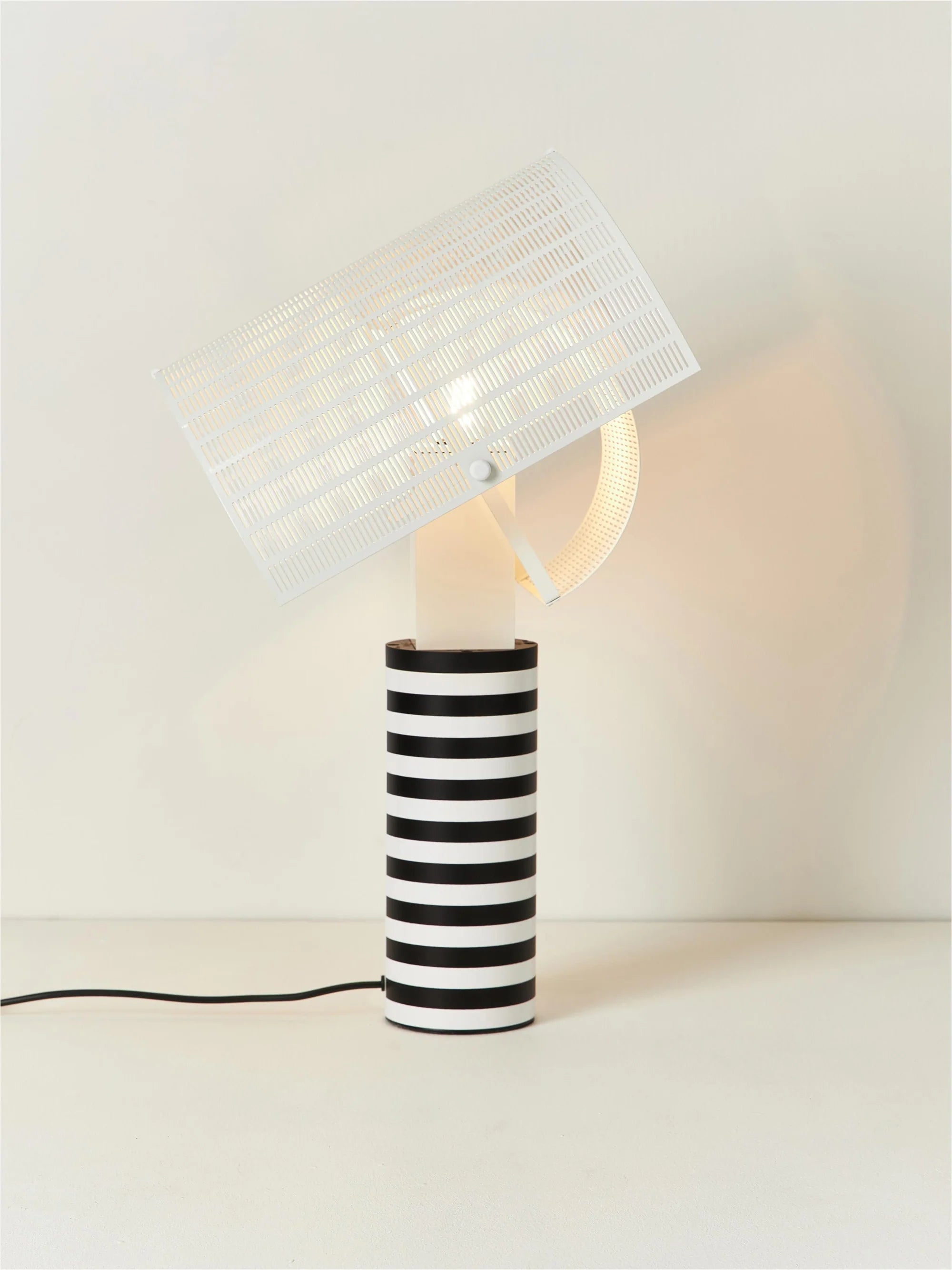 Tafellamp SHOGUN wit met zwart