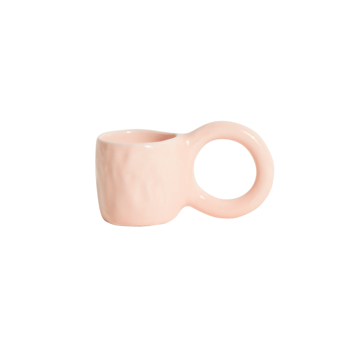 Set van espresso kopjes DONUT lichtroze