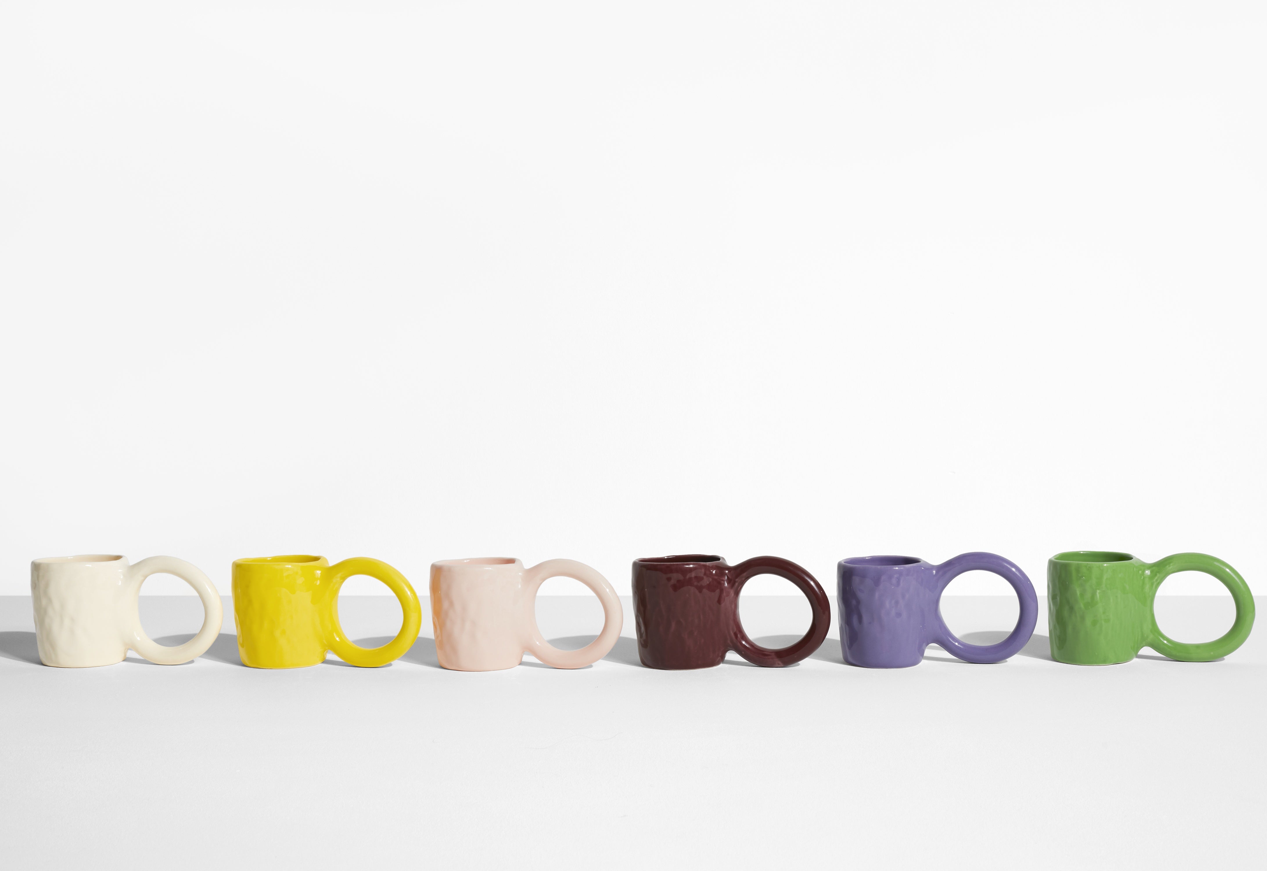 Set van blauwe espresso kopjes DONUT