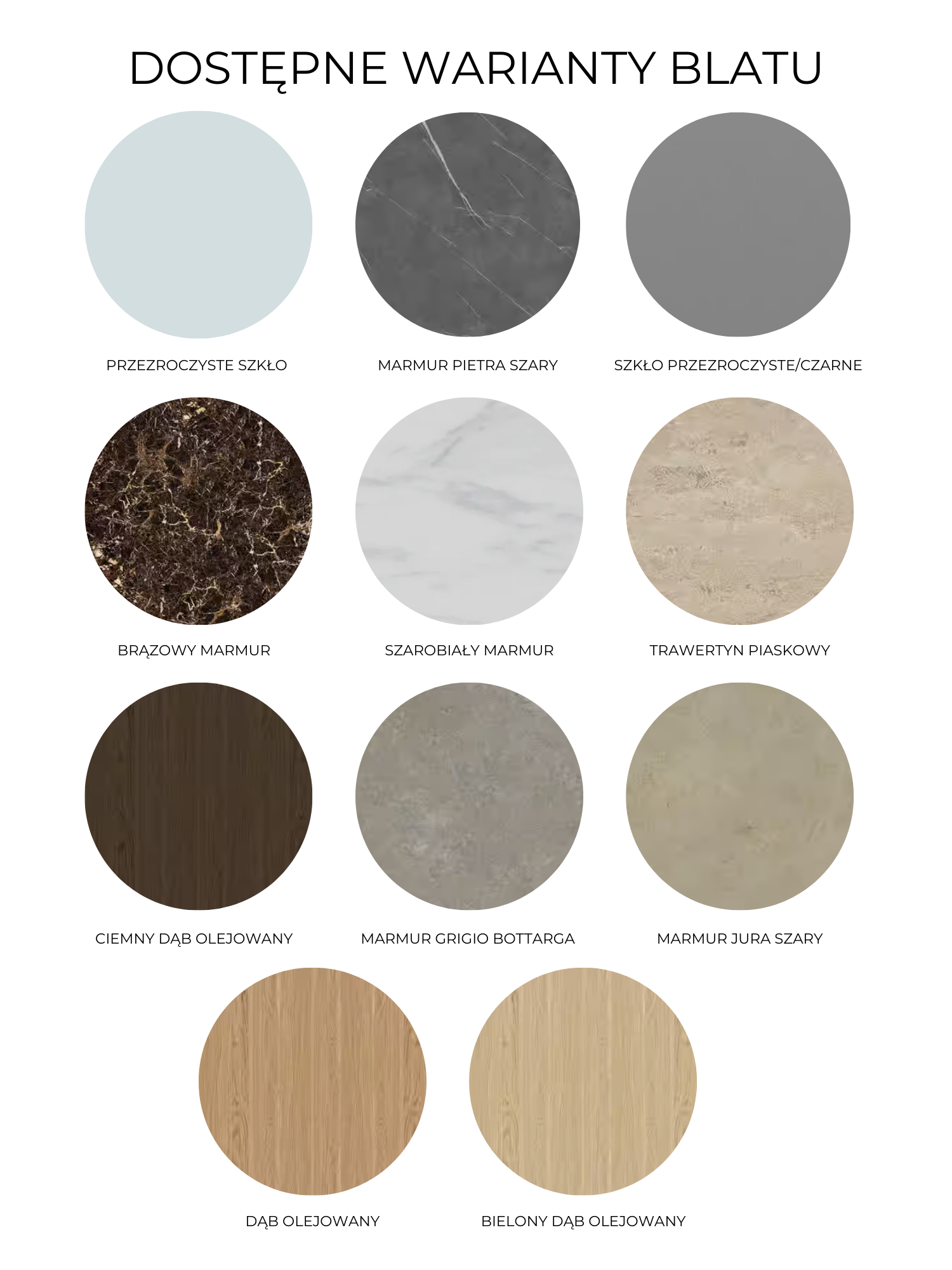 Salontafel COMO zwarte stalen basis