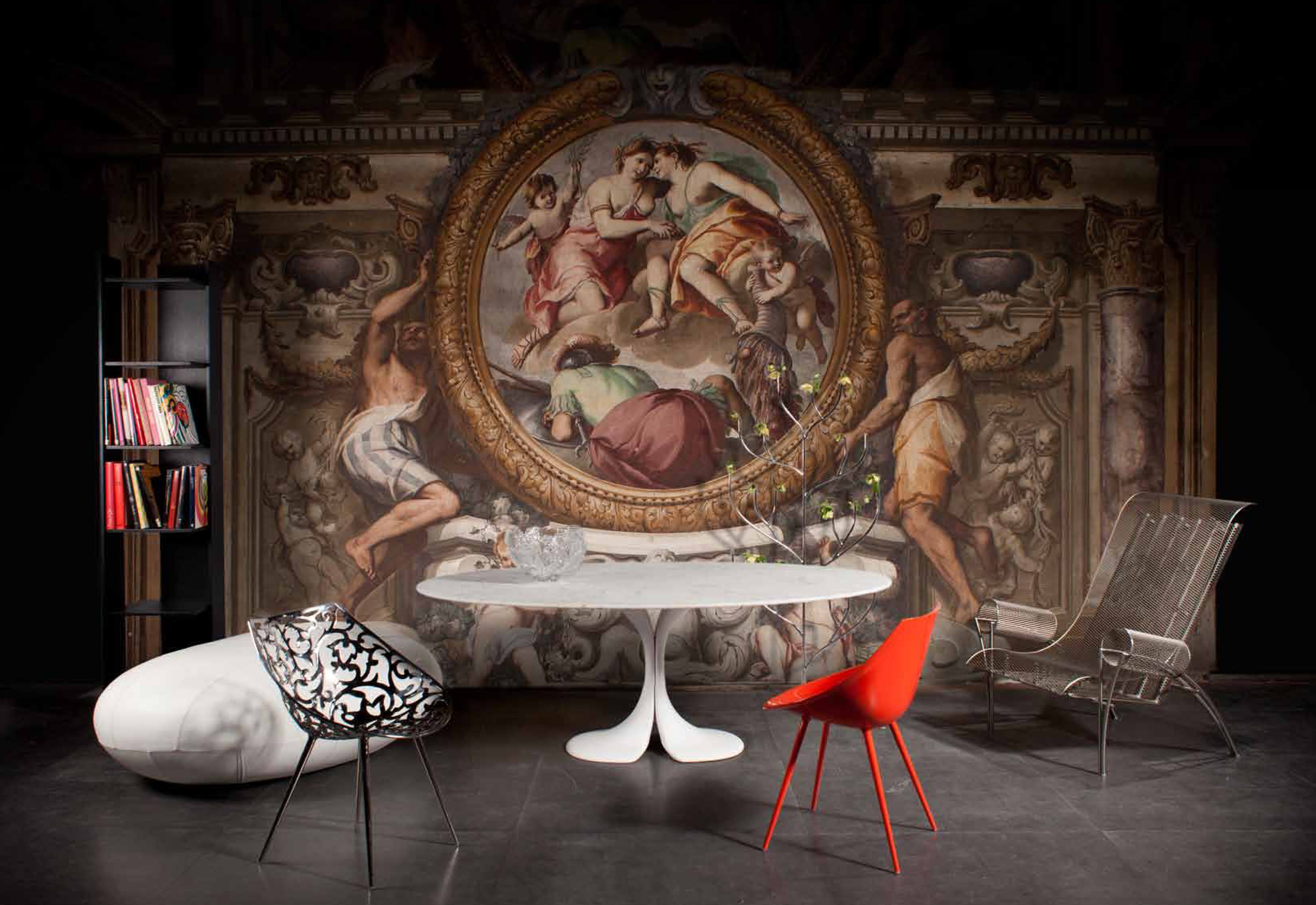 Weißer Lagò -Stuhl