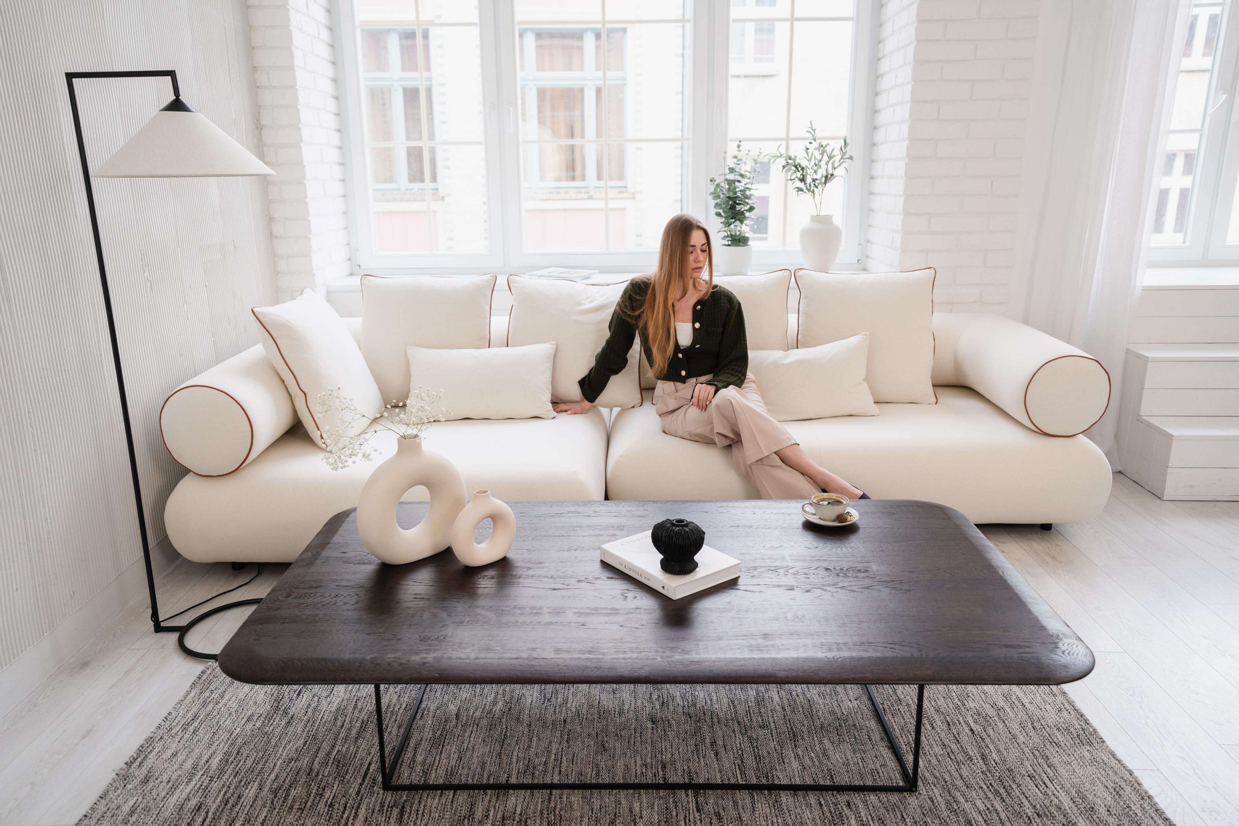 Right-facing modular corner sofa CASABLANCA customizable