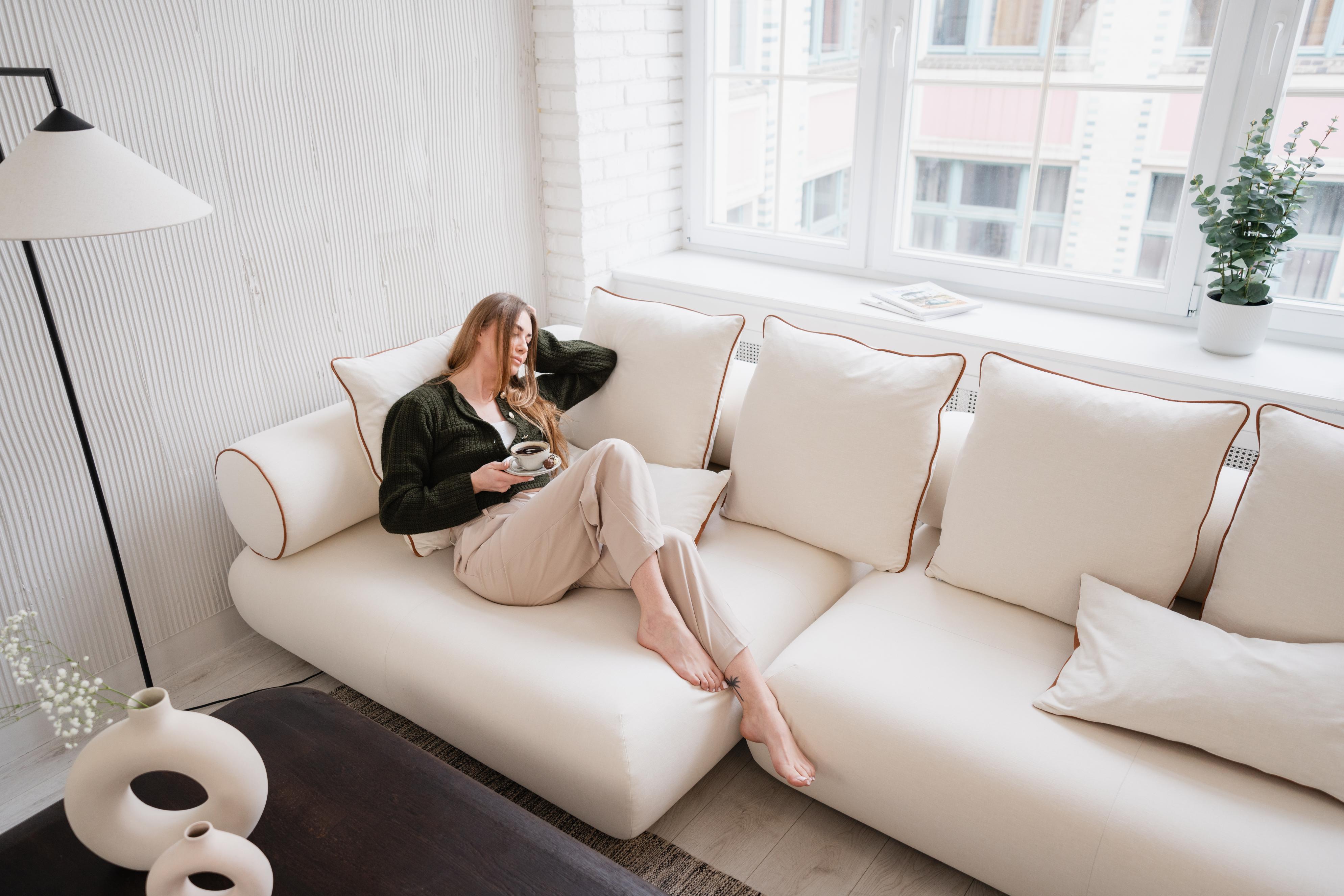 Linkes Ecksofa CASABLANCA personalisiert