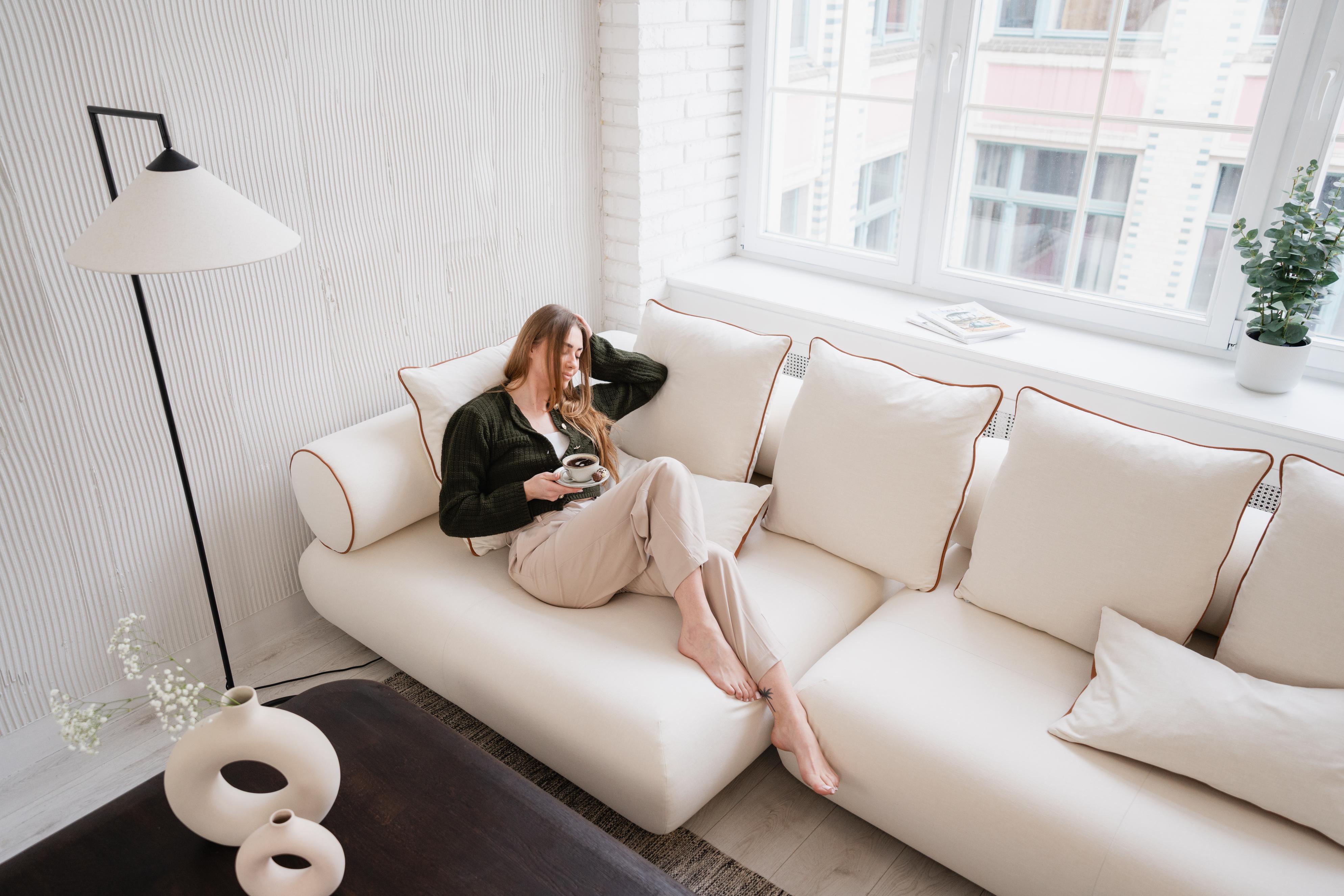 Linkes Ecksofa CASABLANCA personalisiert