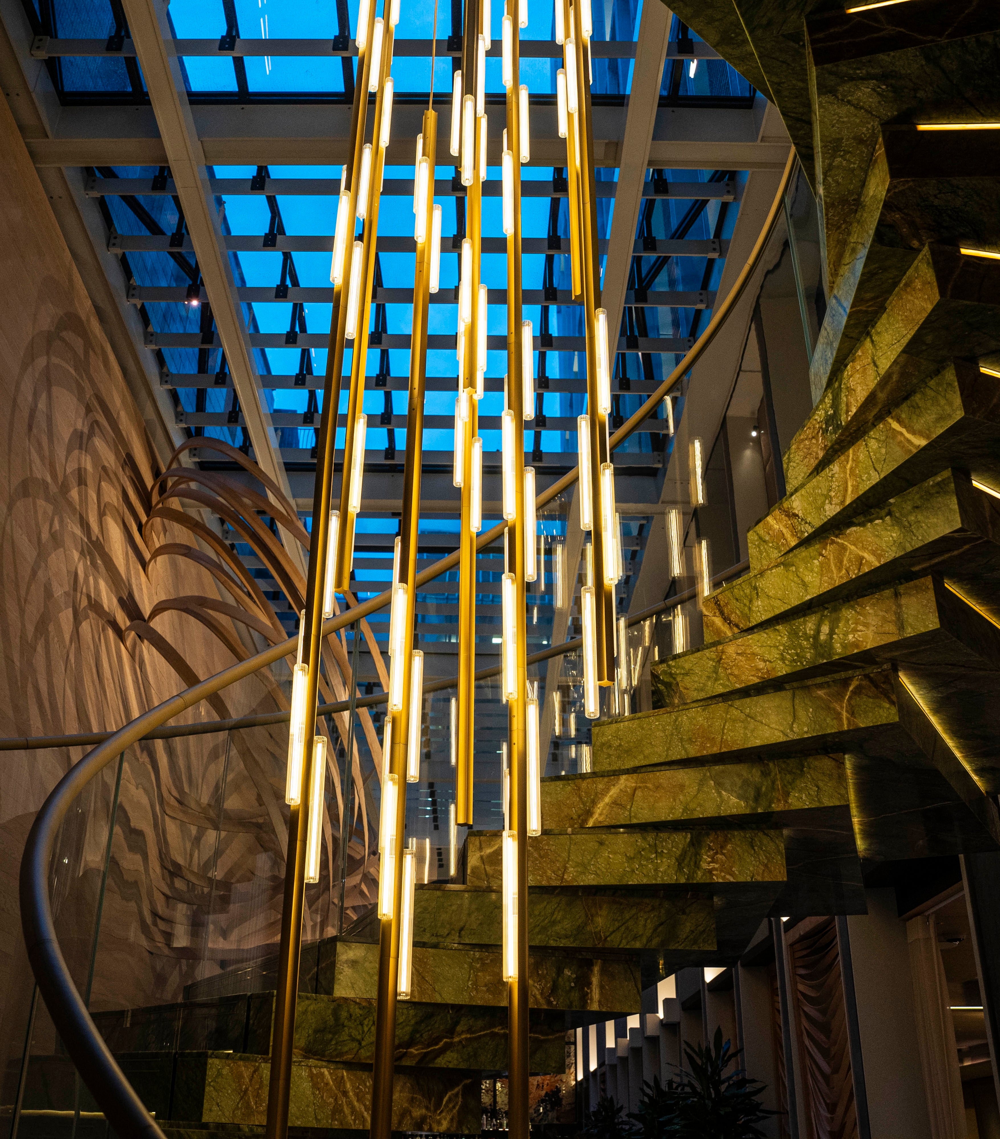 Hanglamp 3-punts HAIL geborsteld zilver