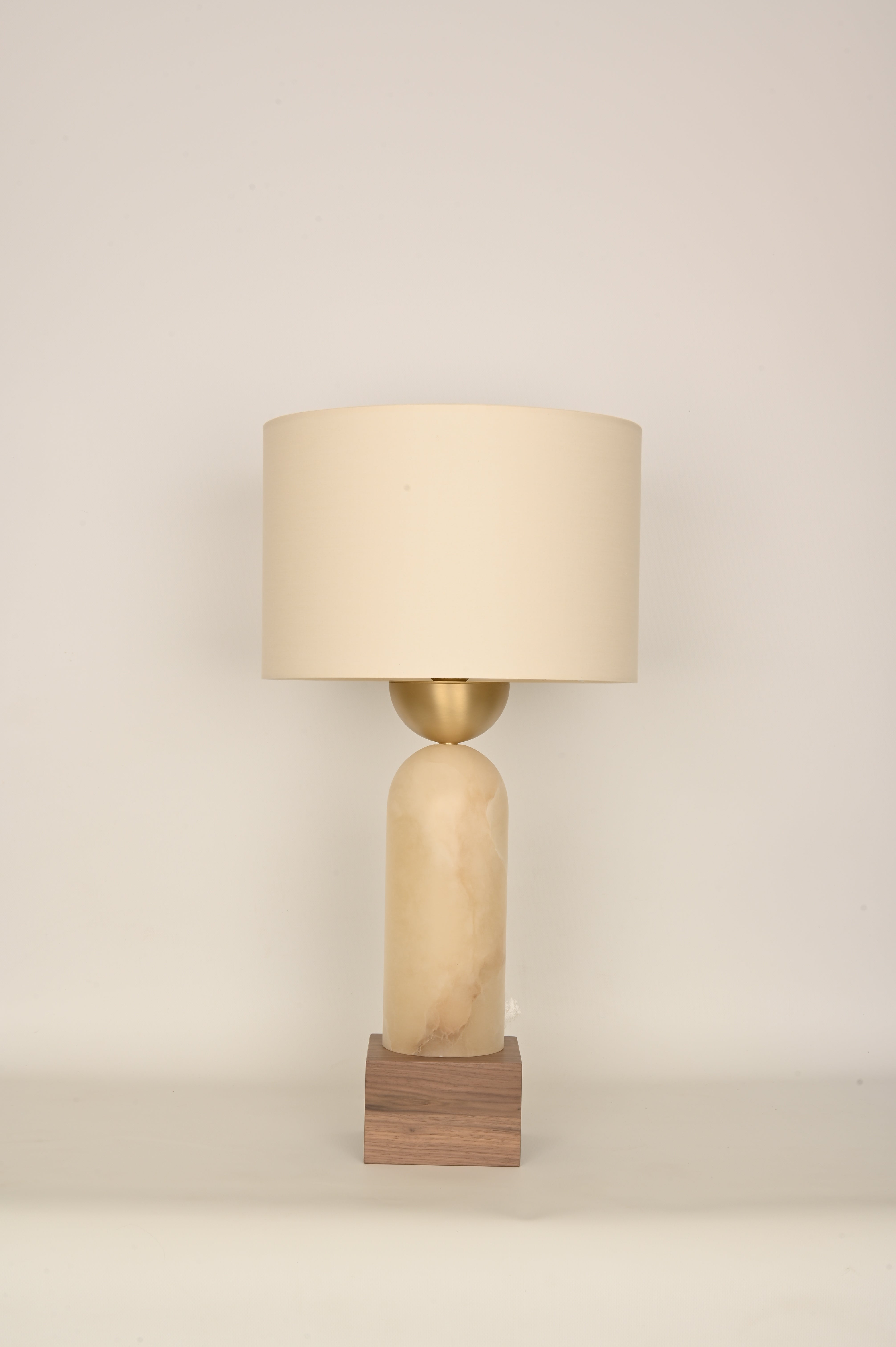 Tafellamp PEONA KELO wit alabaster