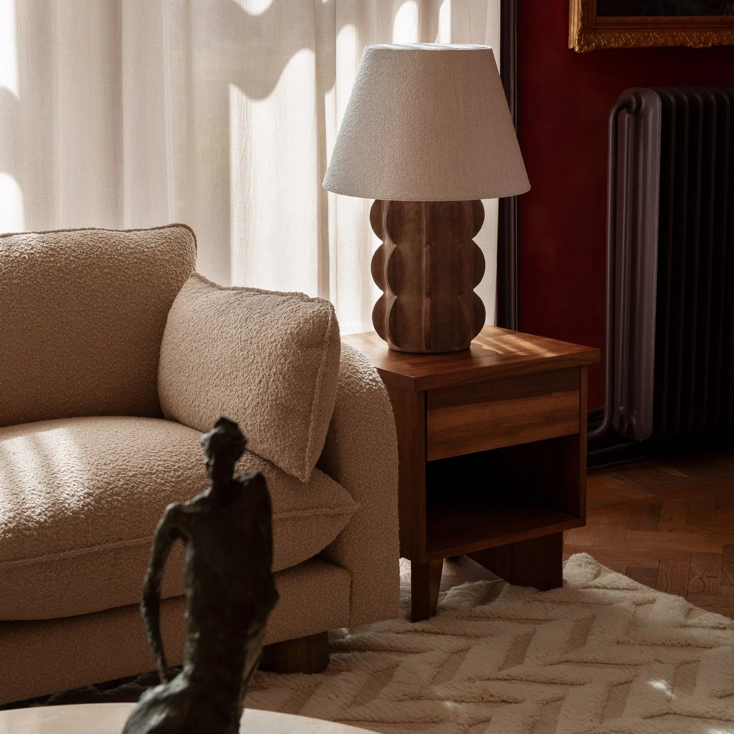 ACISSIMO table lamp brown ceramic