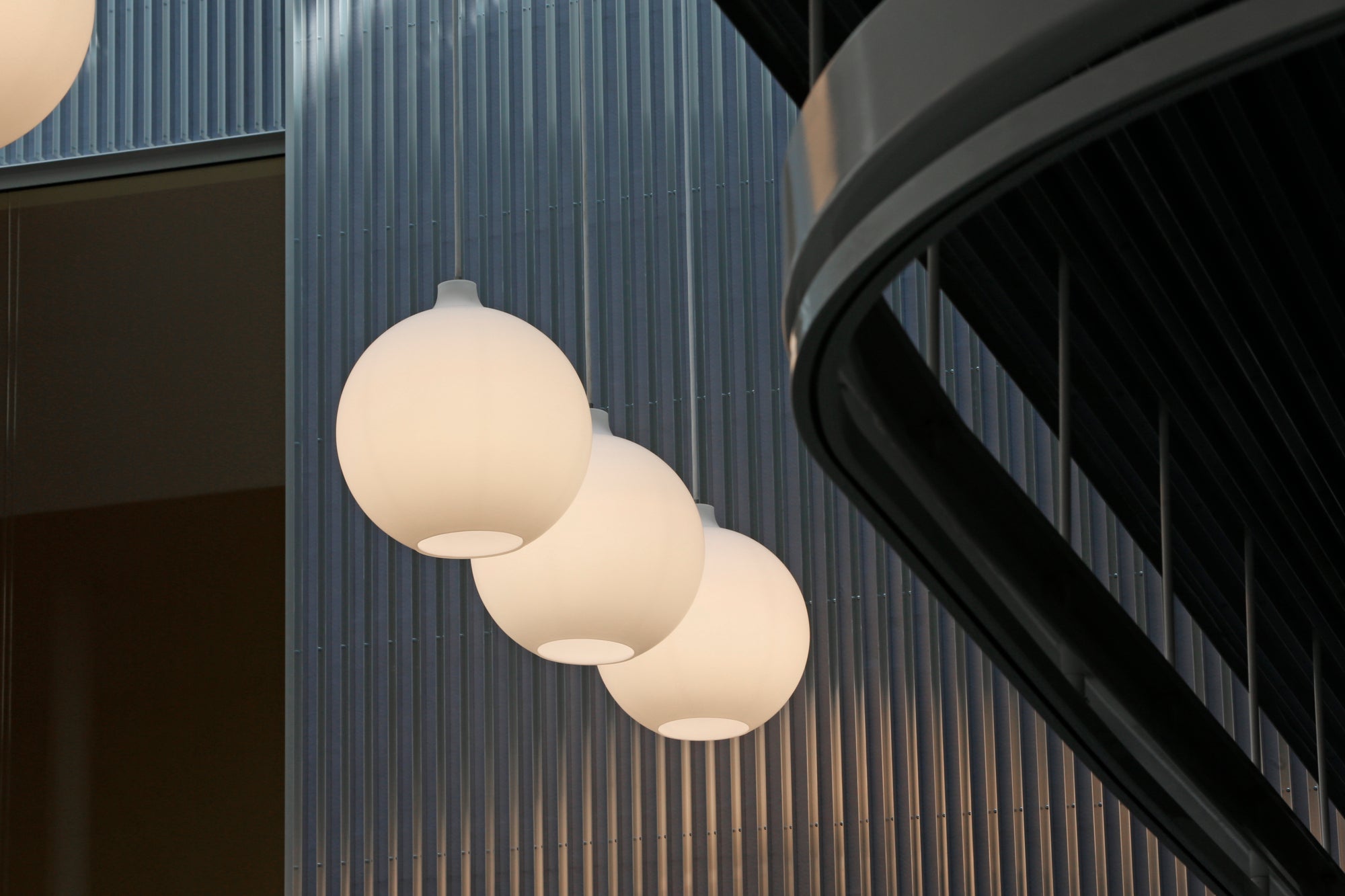 Hanglamp WOHLERT wit glas