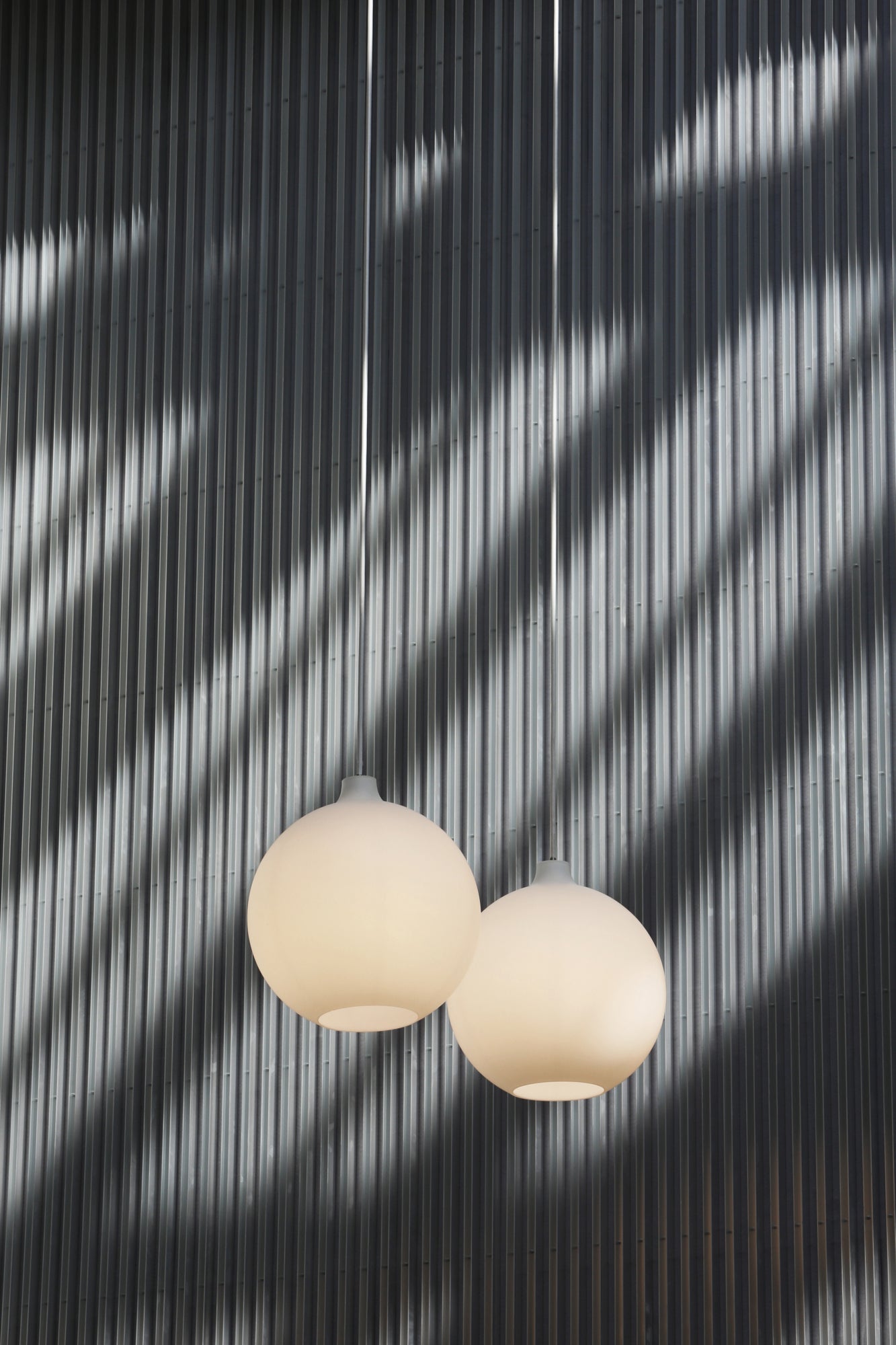 Hanglamp WOHLERT wit glas