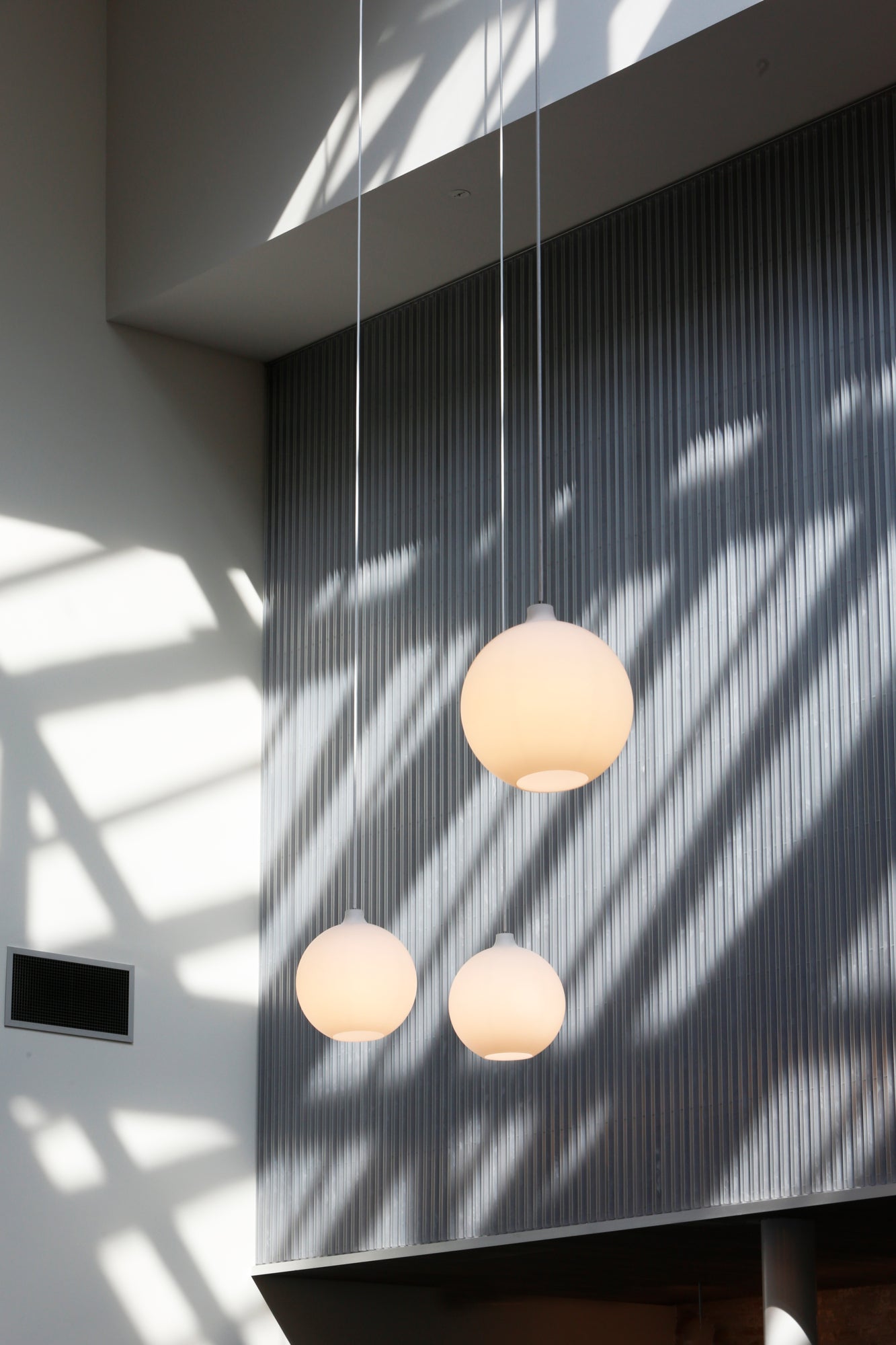 Hanglamp WOHLERT wit glas