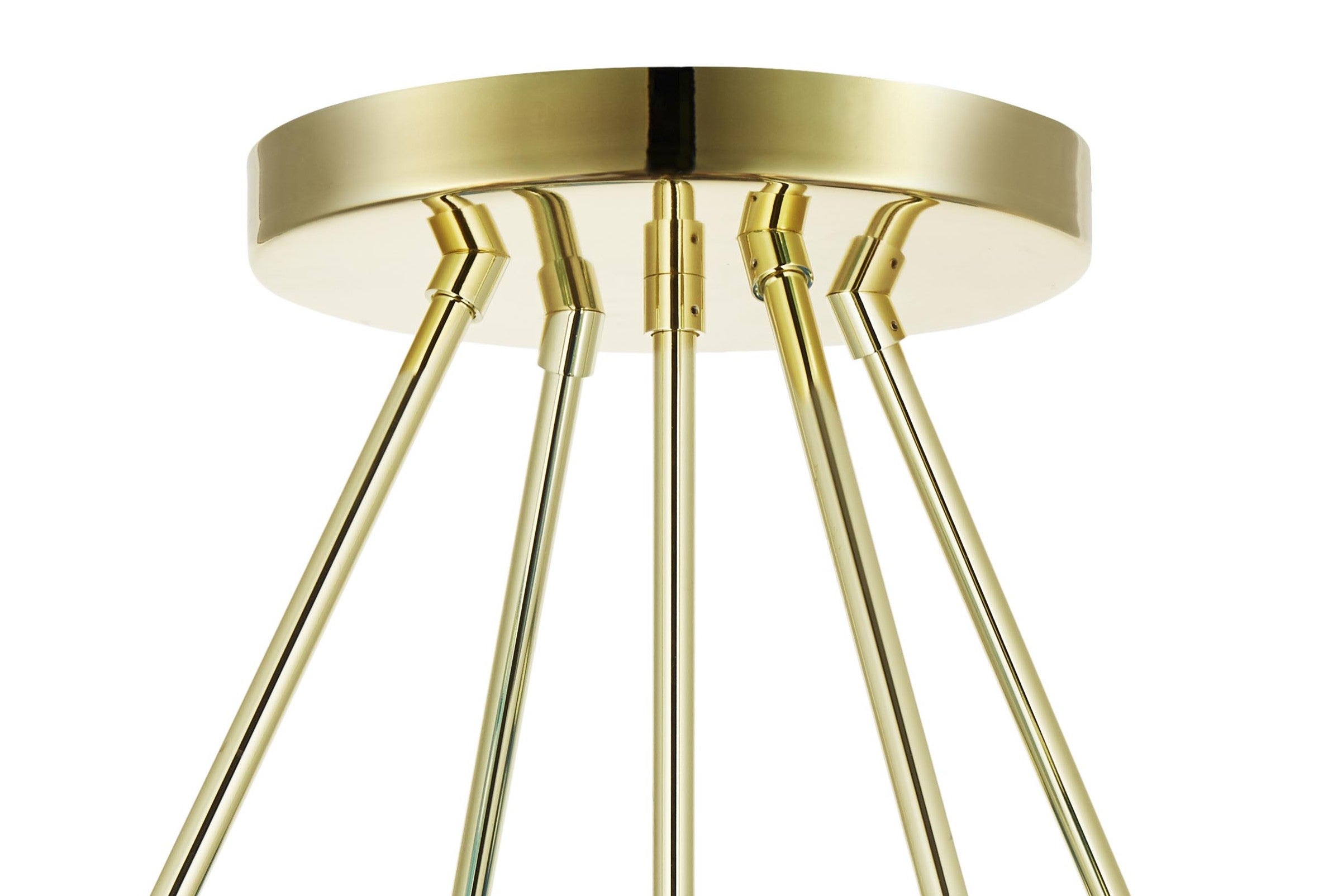 Pendelleuchte BALLROOM MOLECULE blau mit goldener Veredelung