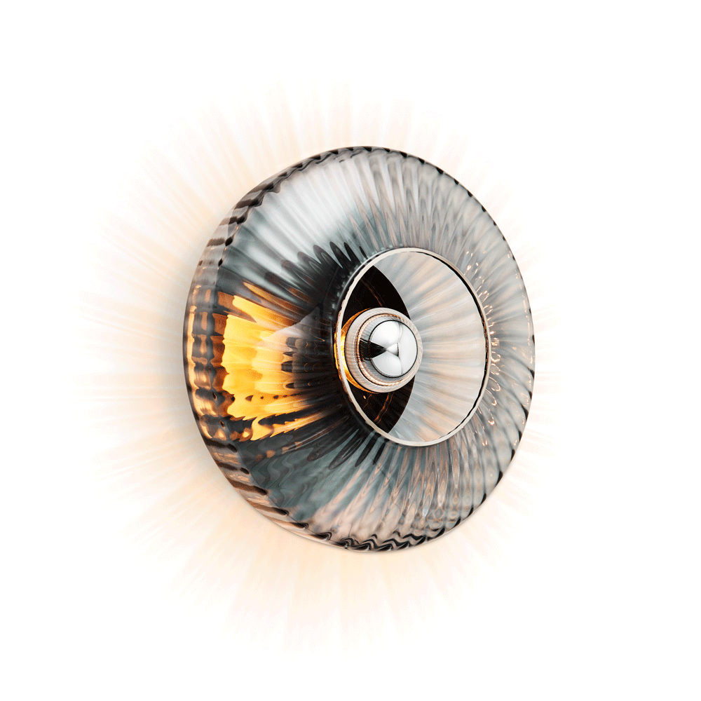 Wandlamp NIEUWE GOLF OPTISCH dymione glas