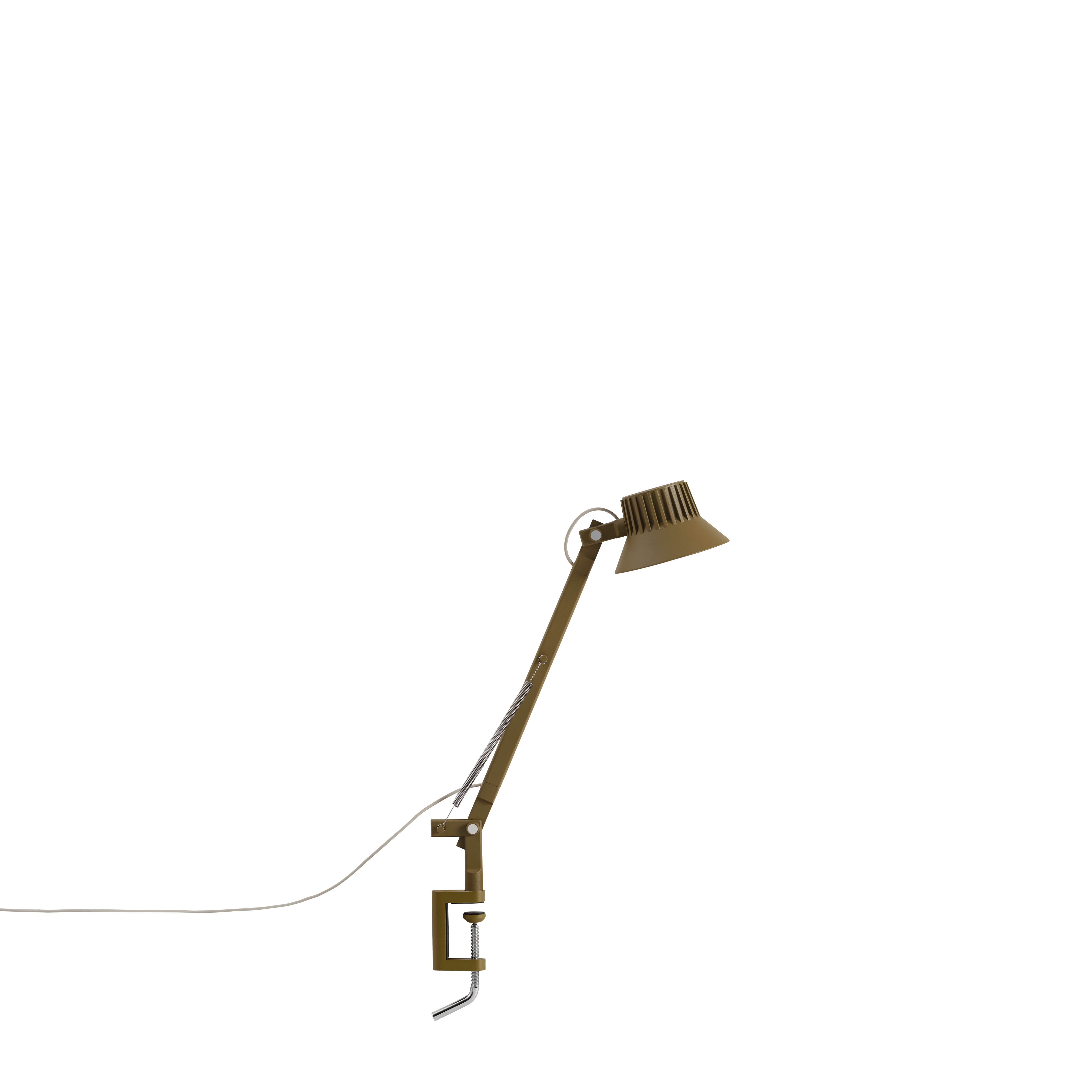 Verstelbare bureaulamp DEDICATE bruin-groen