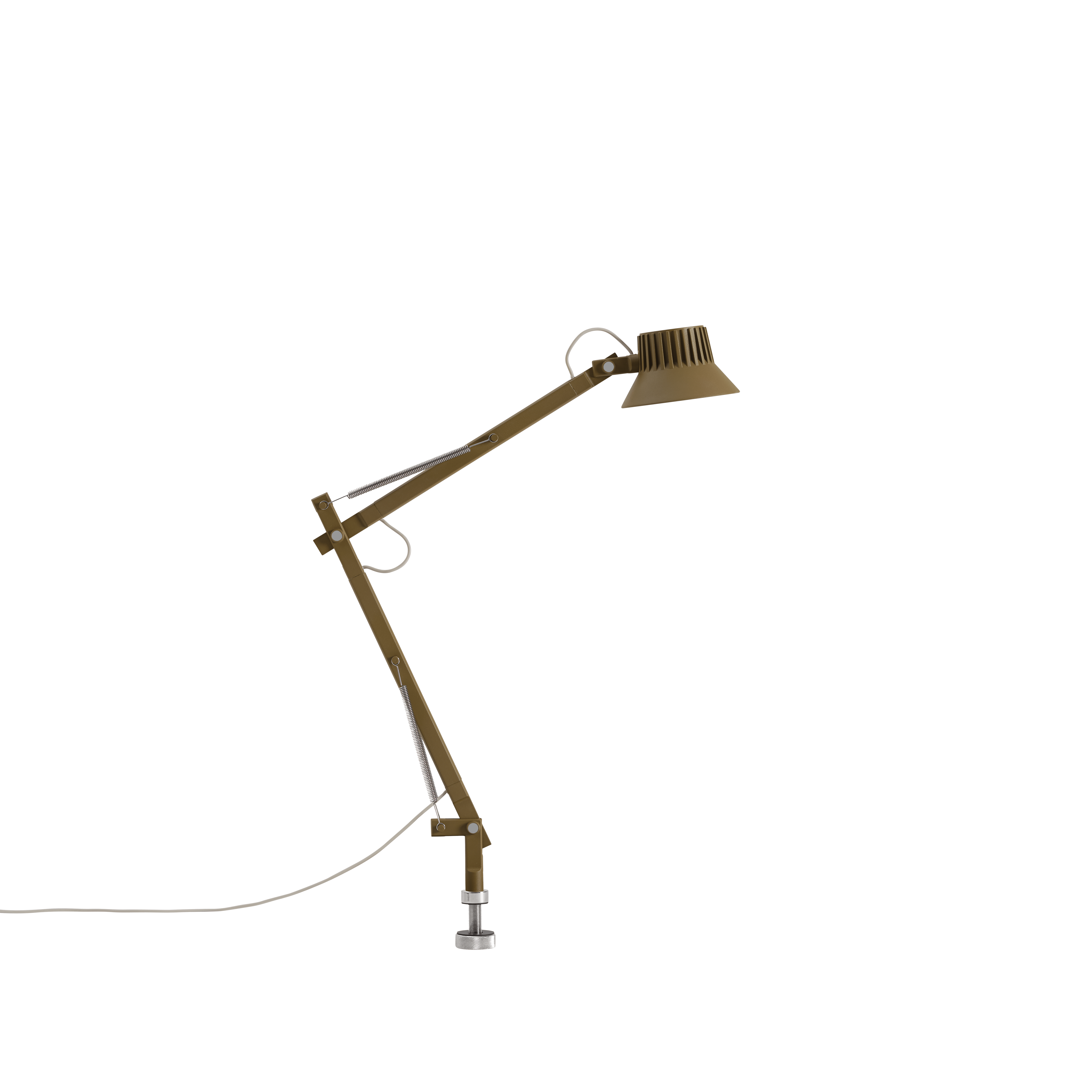 Verstelbare bureaulamp DEDICATE bruin-groen