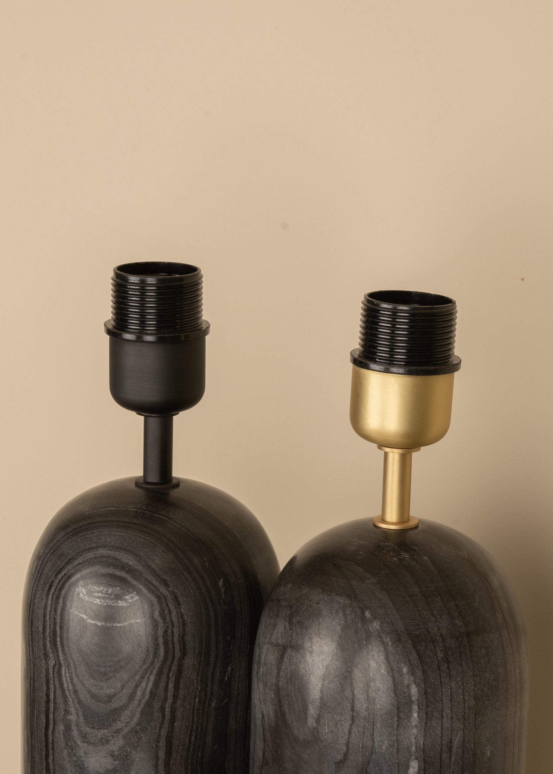 PURA KELO DOUBLE Table Lamp Black Marble
