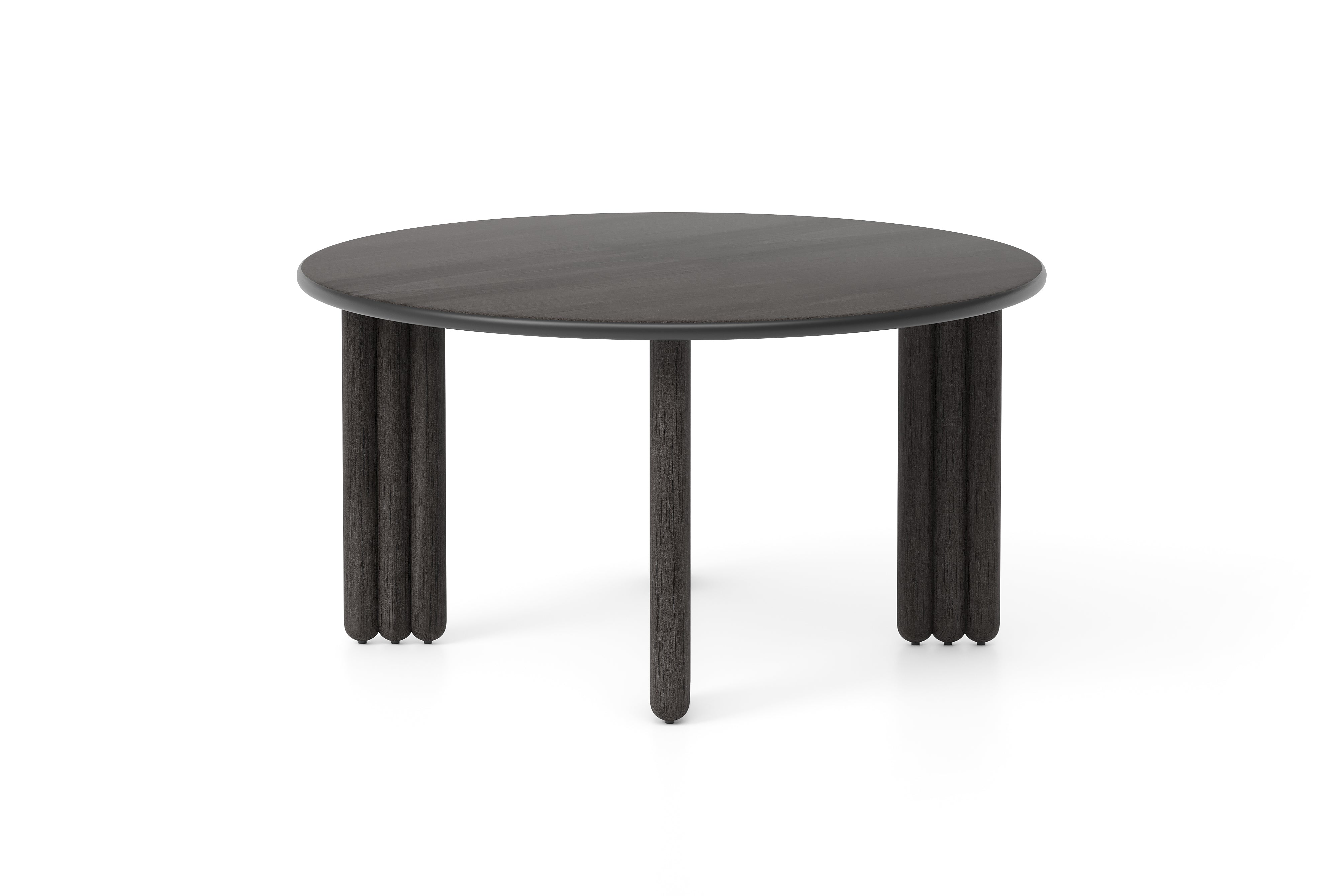 Ronde tafel FLOCK zwart essenhout