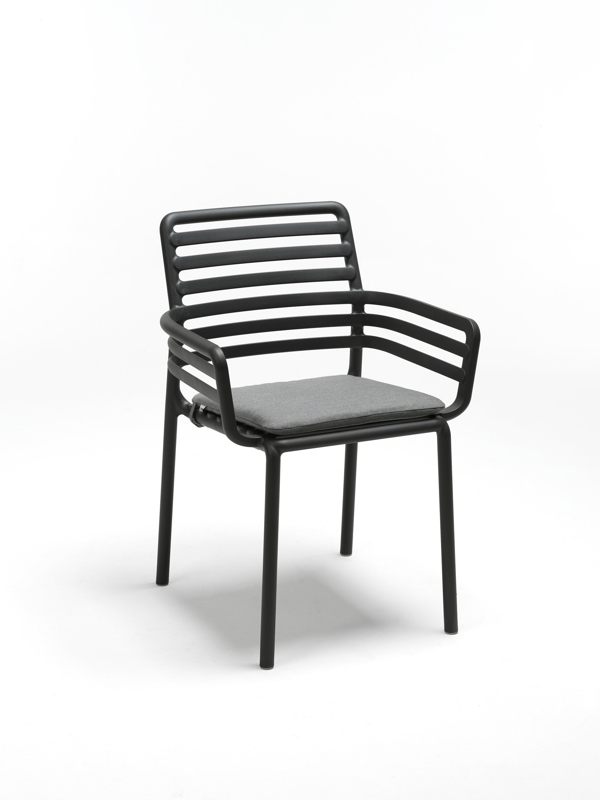 Outdoor chair with armrests DOGA cappuccino