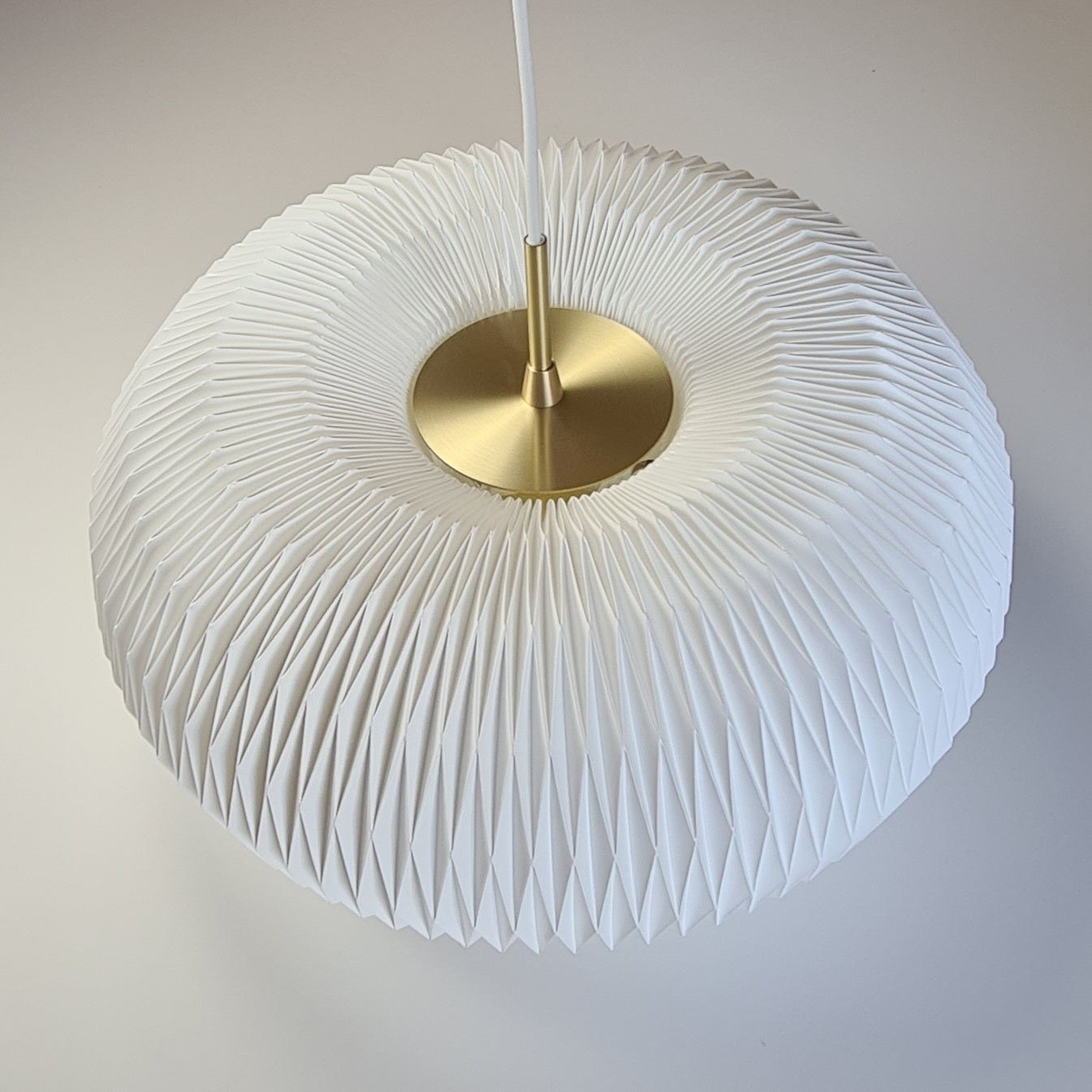 Hanglamp MODEL 195 DONUT wit met goud