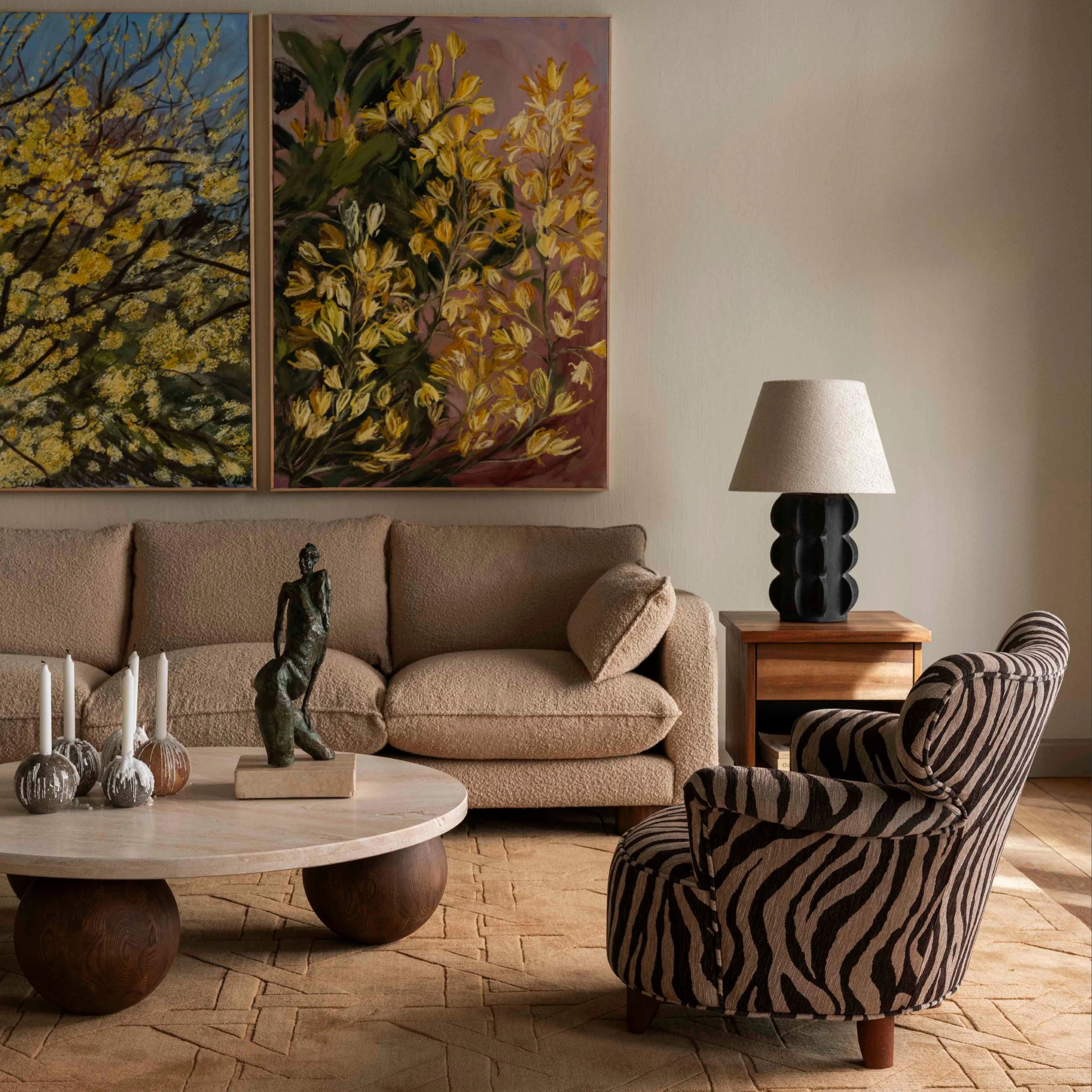 Tafellamp ACISSIMO zwarte keramiek